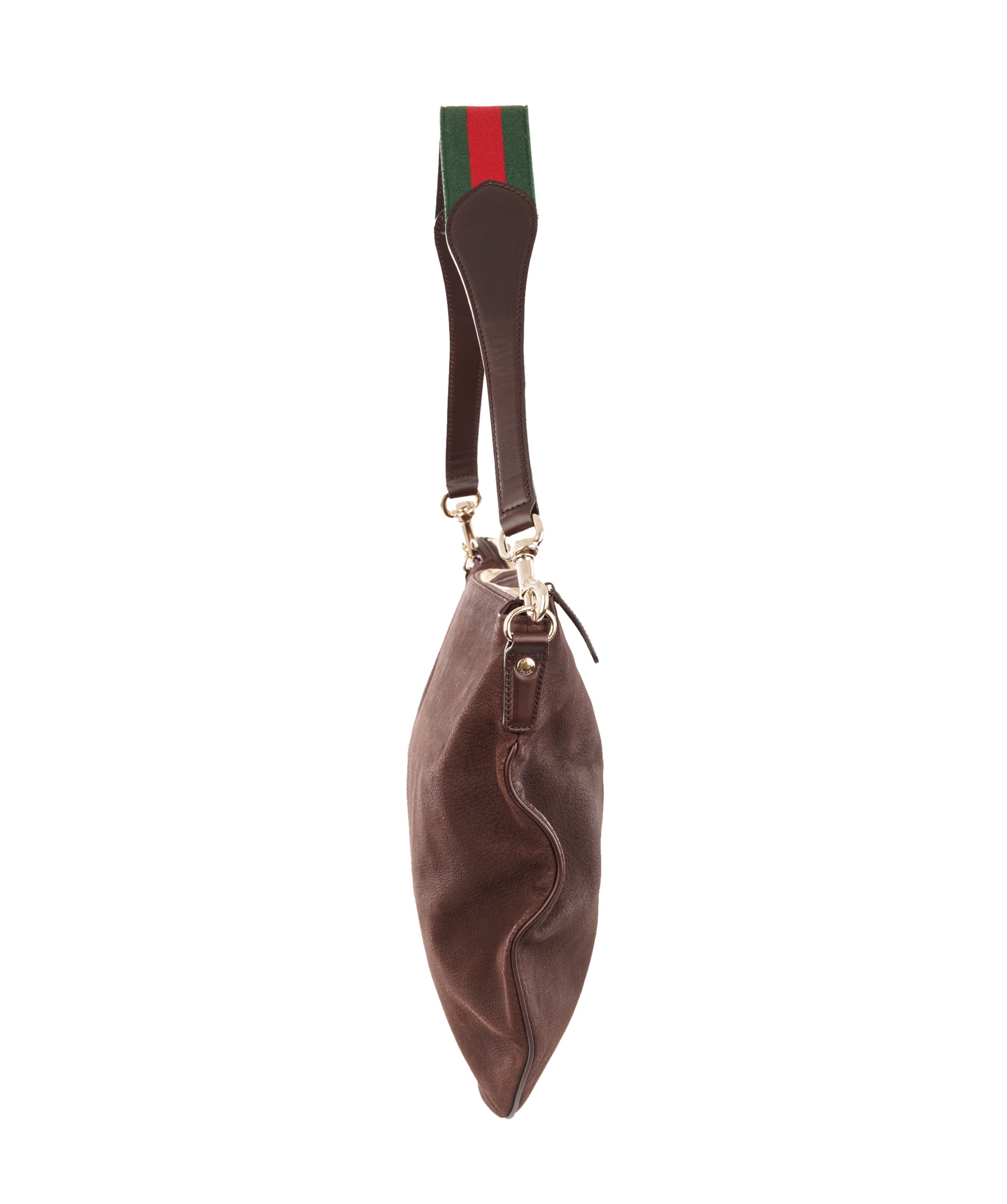 Gucci Large Brown Suede Attache Shoulder Bag ALC4345