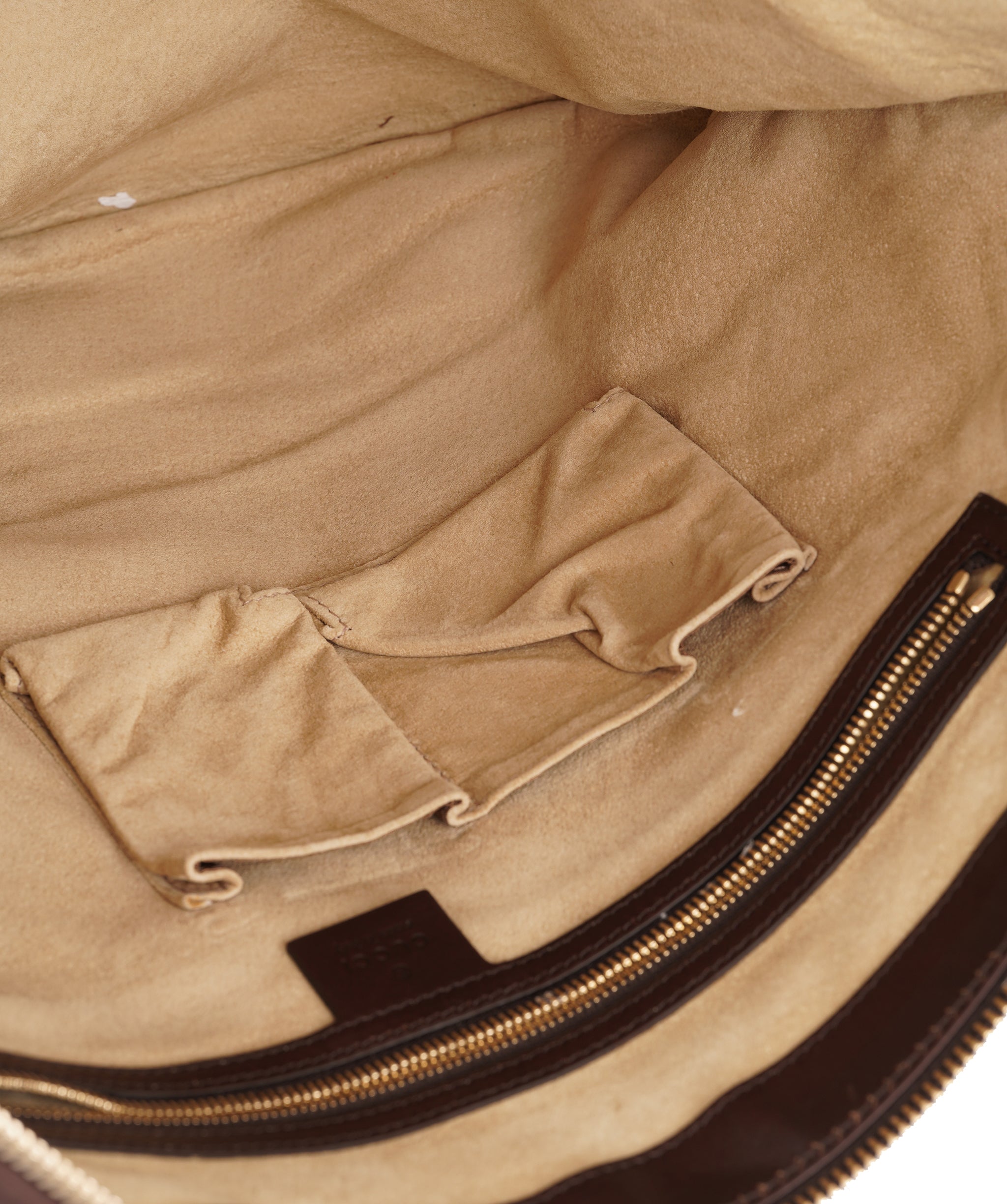 Gucci Large Brown Suede Attache Shoulder Bag ALC4345