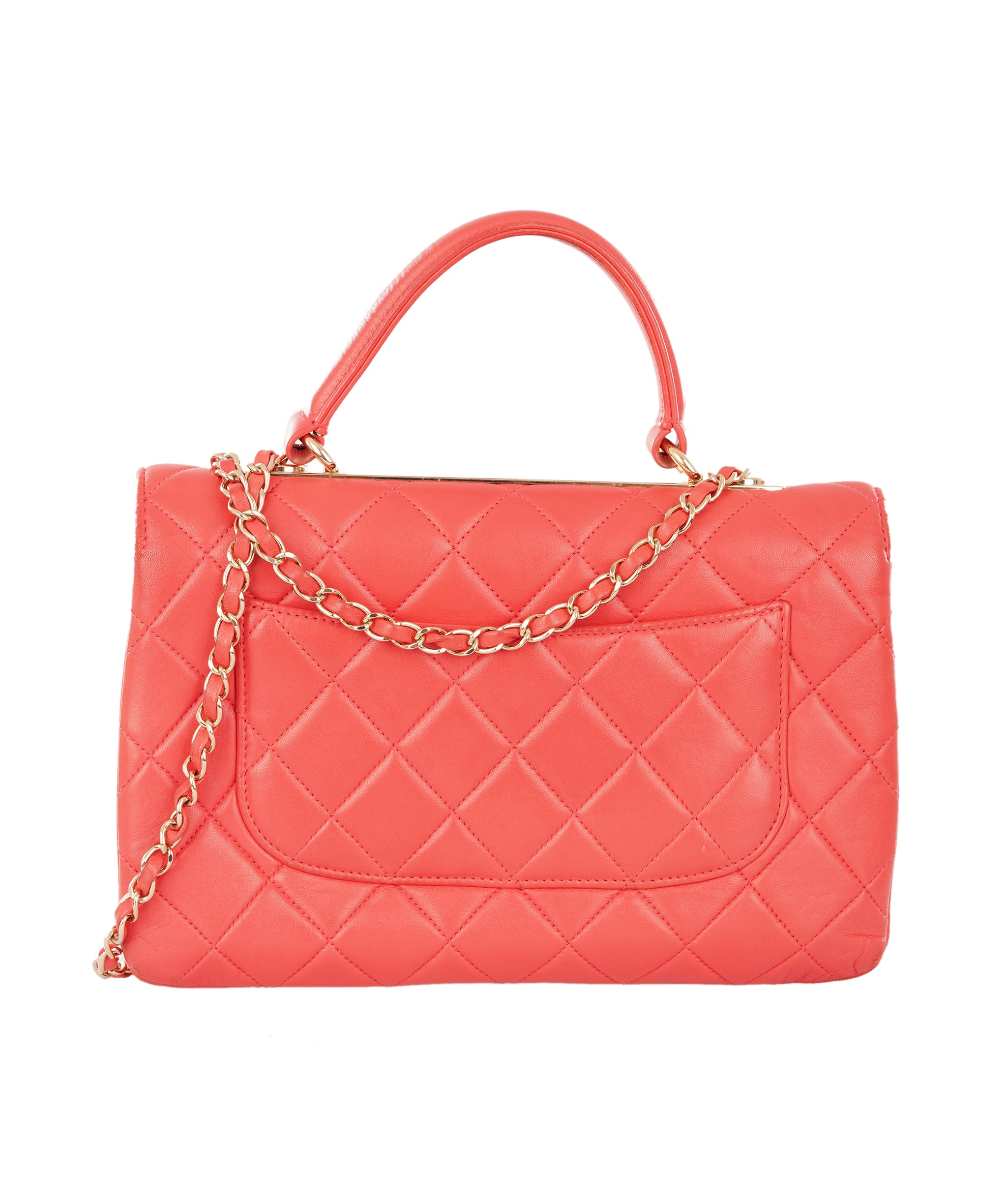 Chanel Coral Trendy CC Top Handle Flap Bag ALC4361
