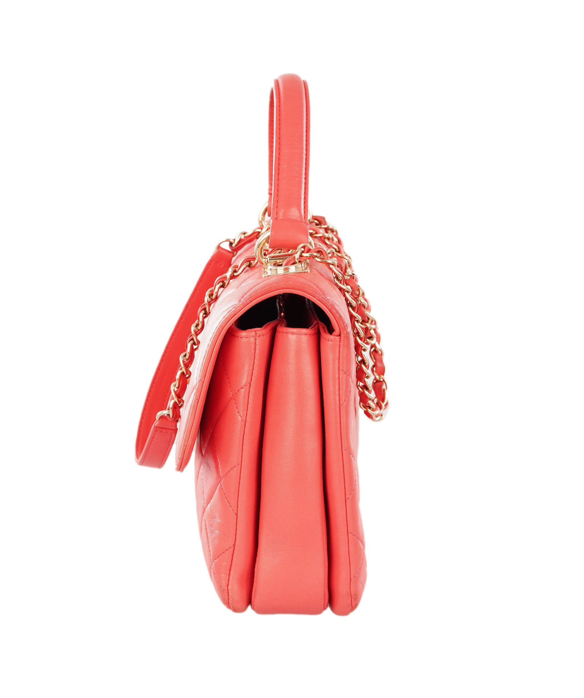 Chanel Coral Trendy CC Top Handle Flap Bag ALC4361