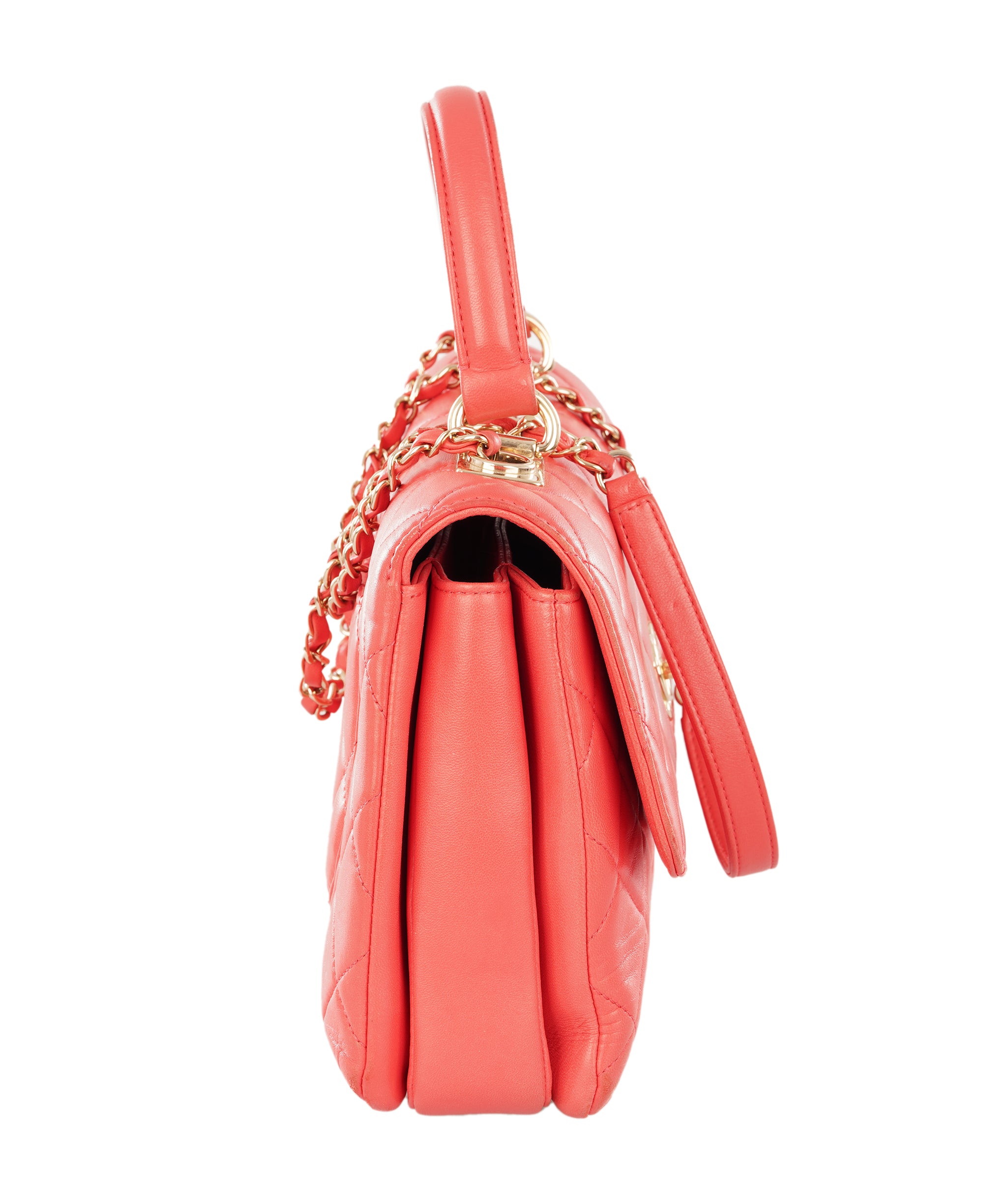 Chanel Coral Trendy CC Top Handle Flap Bag ALC4361