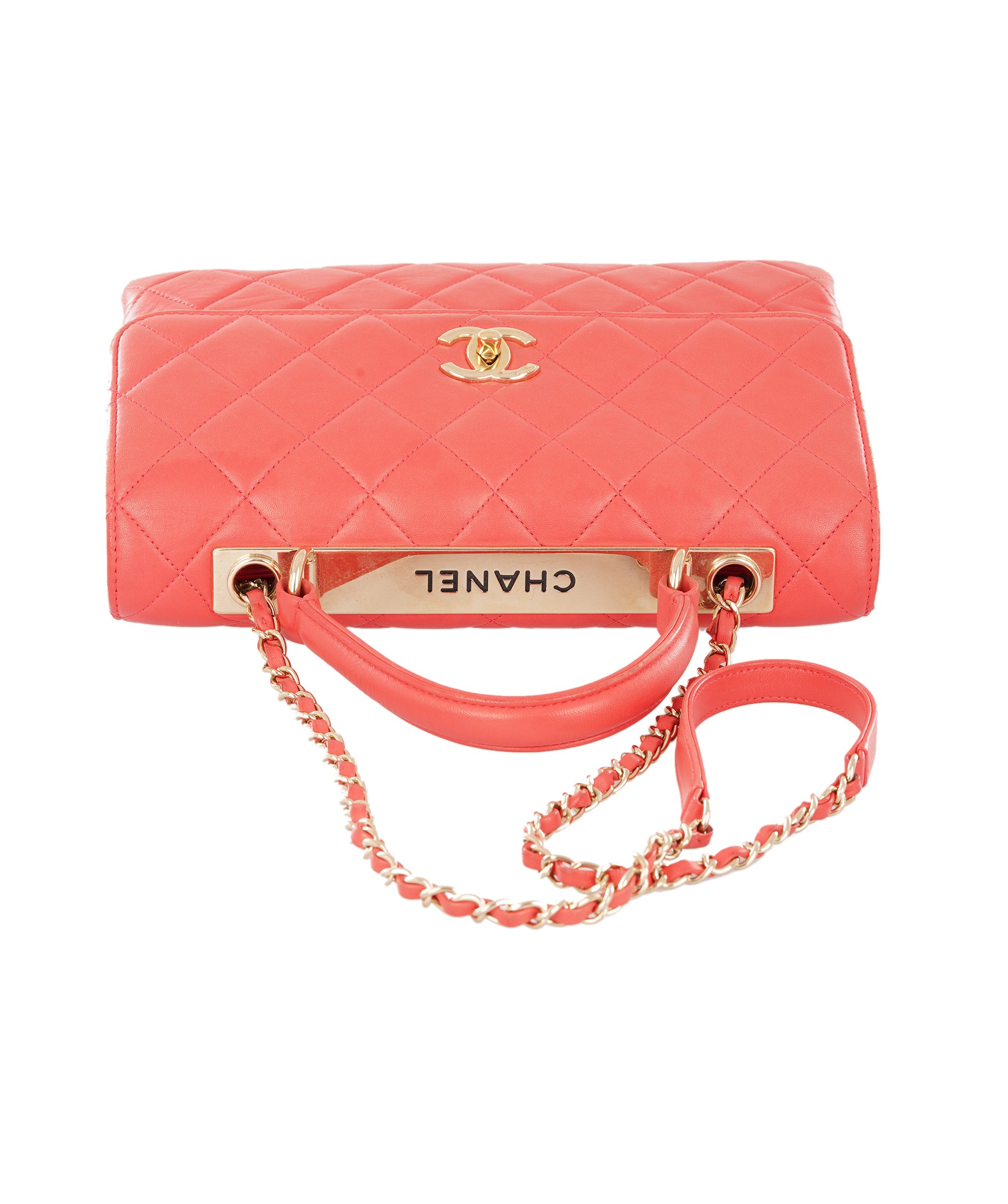 Chanel Coral Trendy CC Top Handle Flap Bag ALC4361