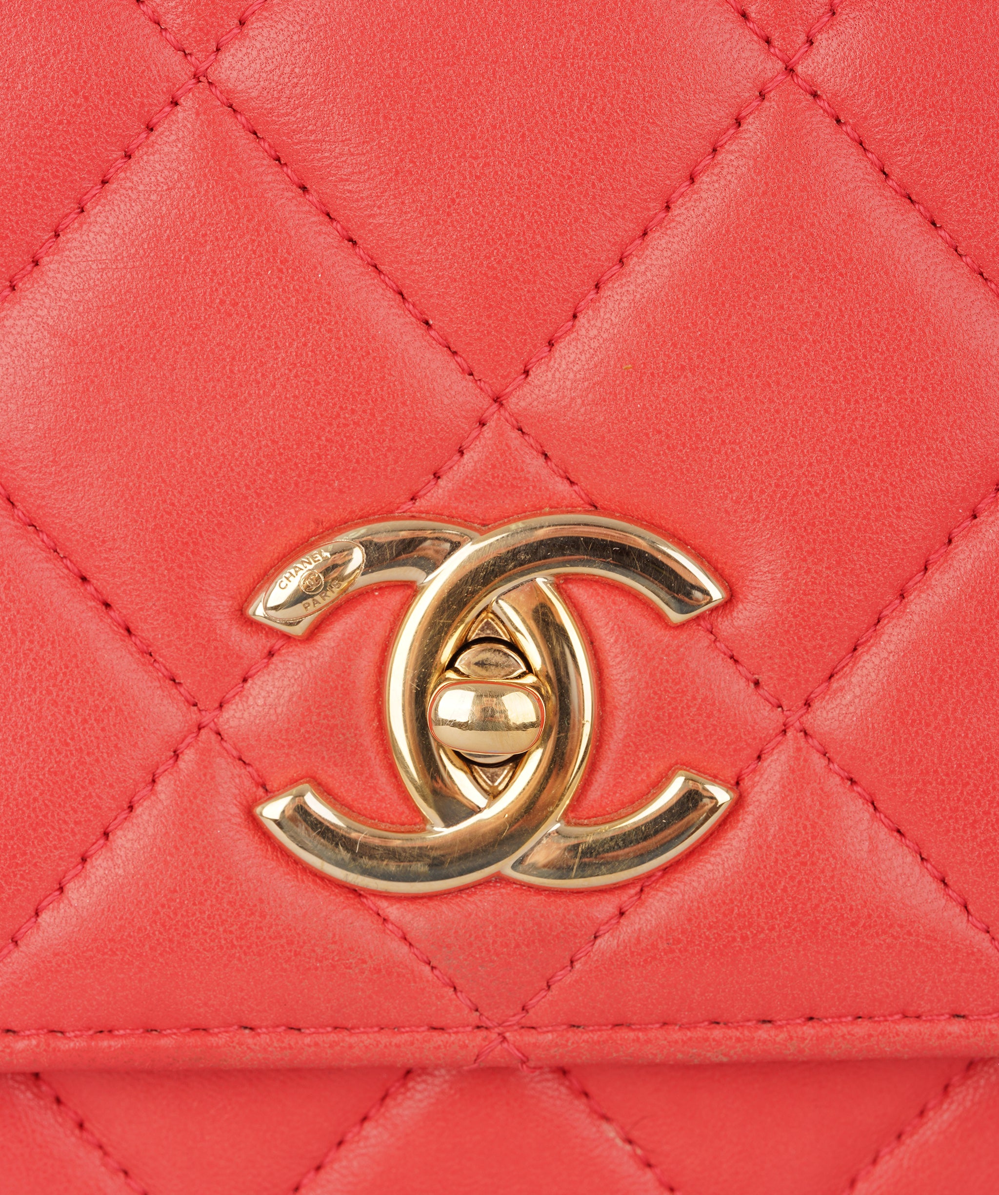 Chanel Coral Trendy CC Top Handle Flap Bag ALC4361