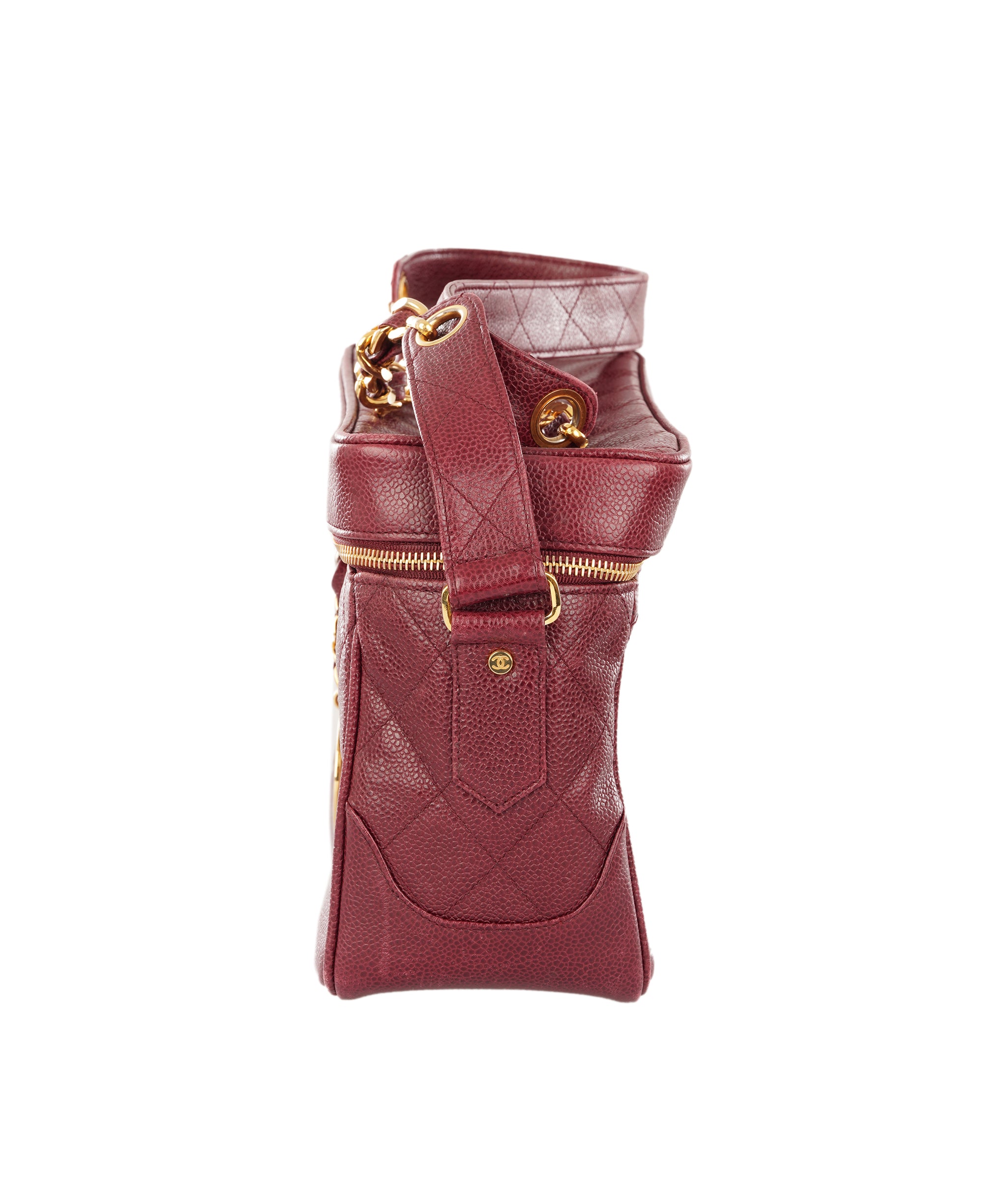 Chanel Burgundy Leather Vanity Case ALC4360