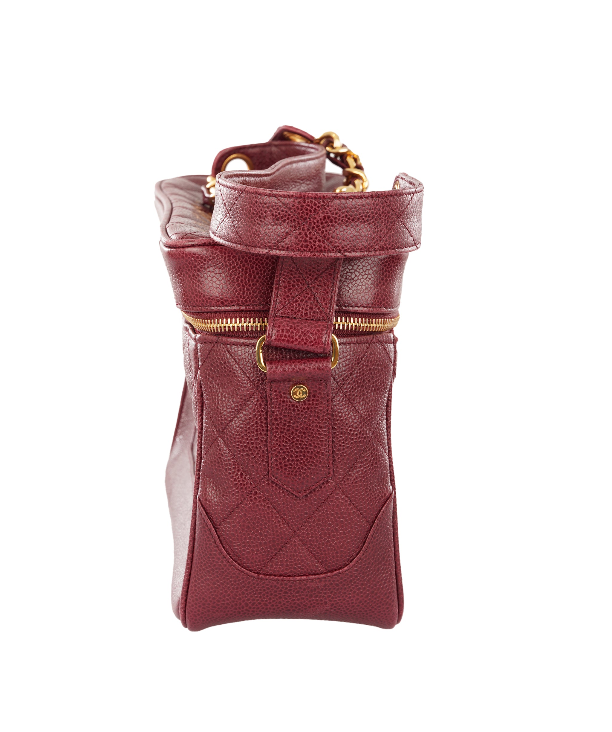 Chanel Burgundy Leather Vanity Case ALC4360