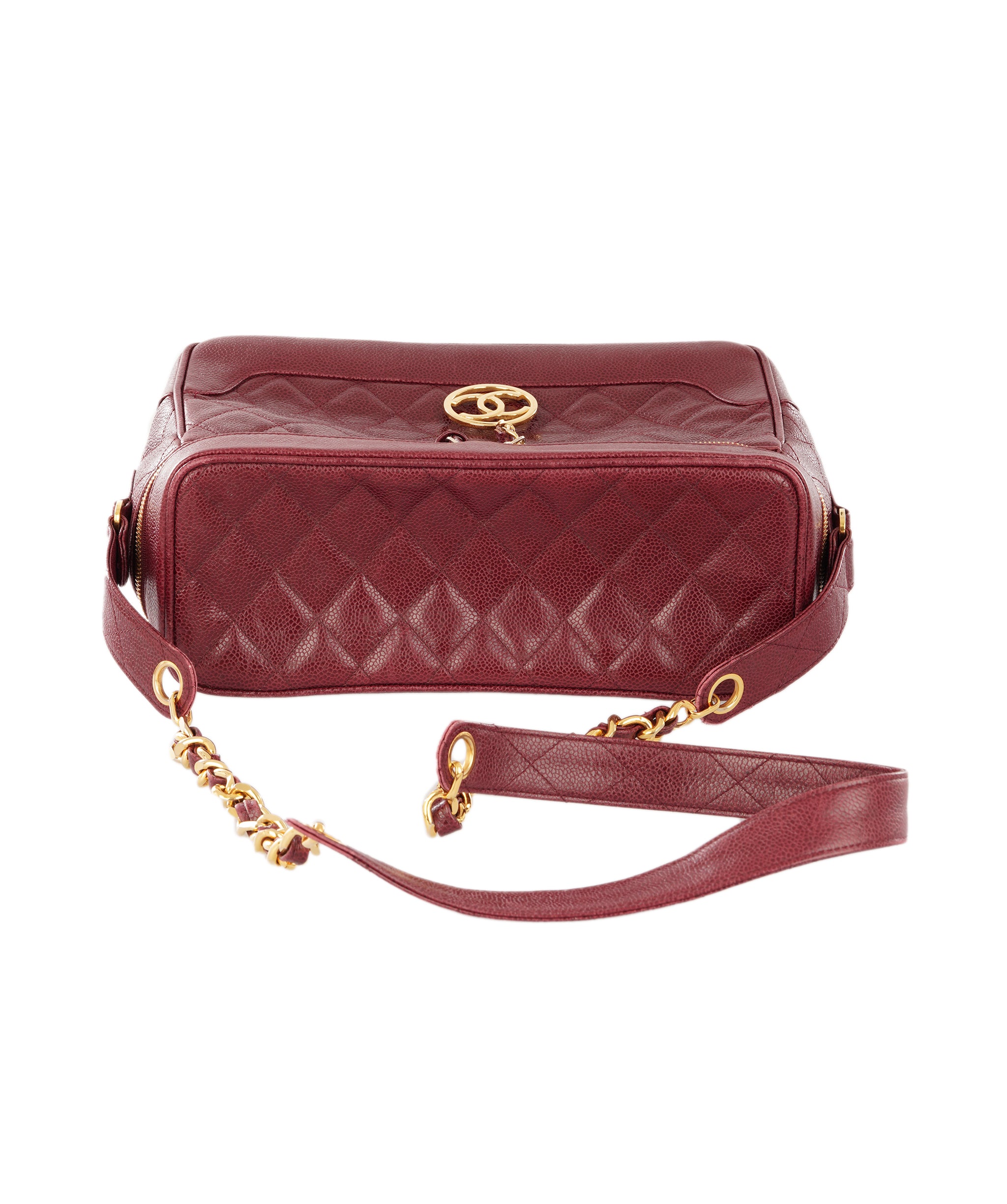 Chanel Burgundy Leather Vanity Case ALC4360