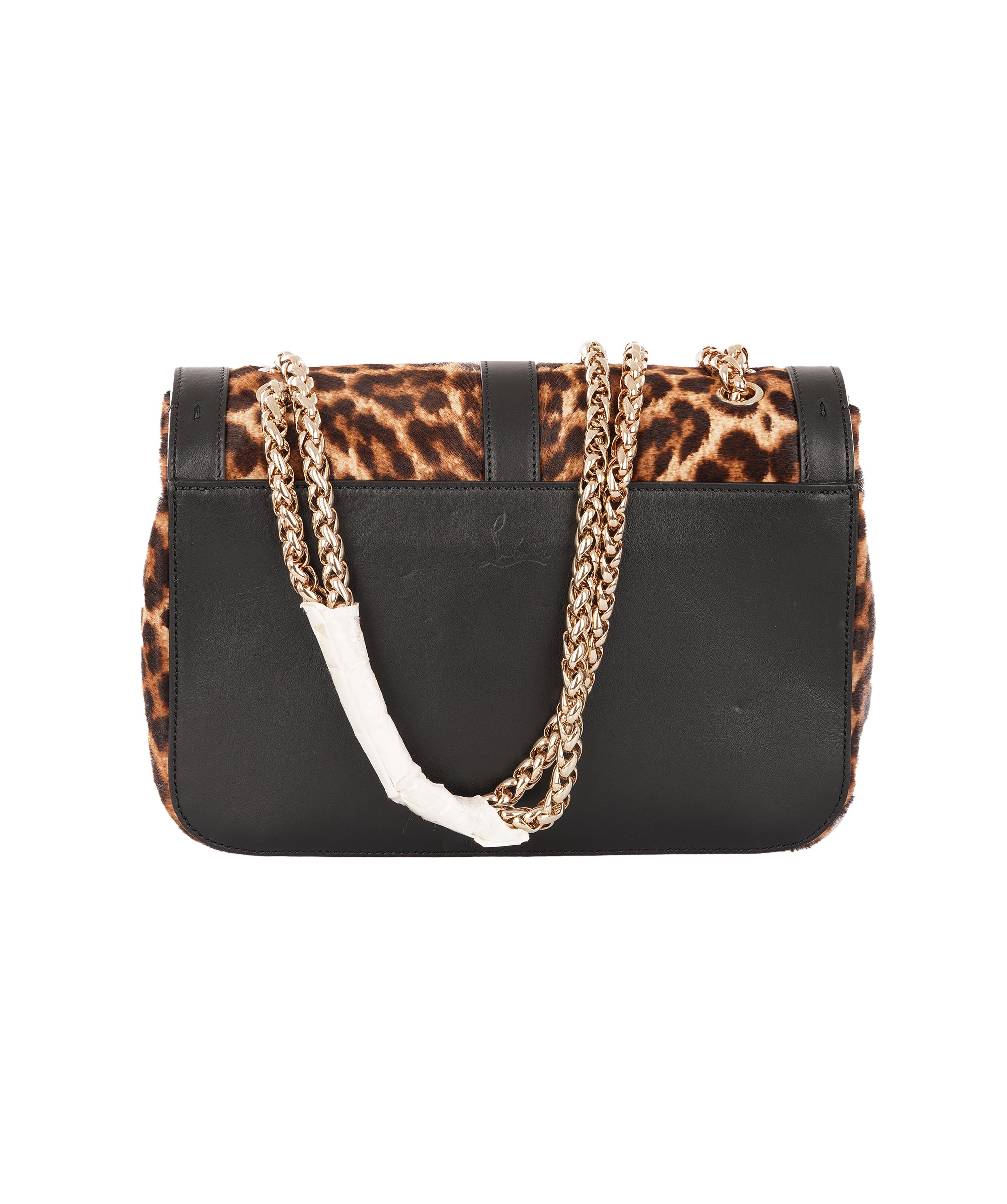 Christian Louboutin Leopard Print Pony Hair Sweet Charity Small Shoulder Bag ALC4347