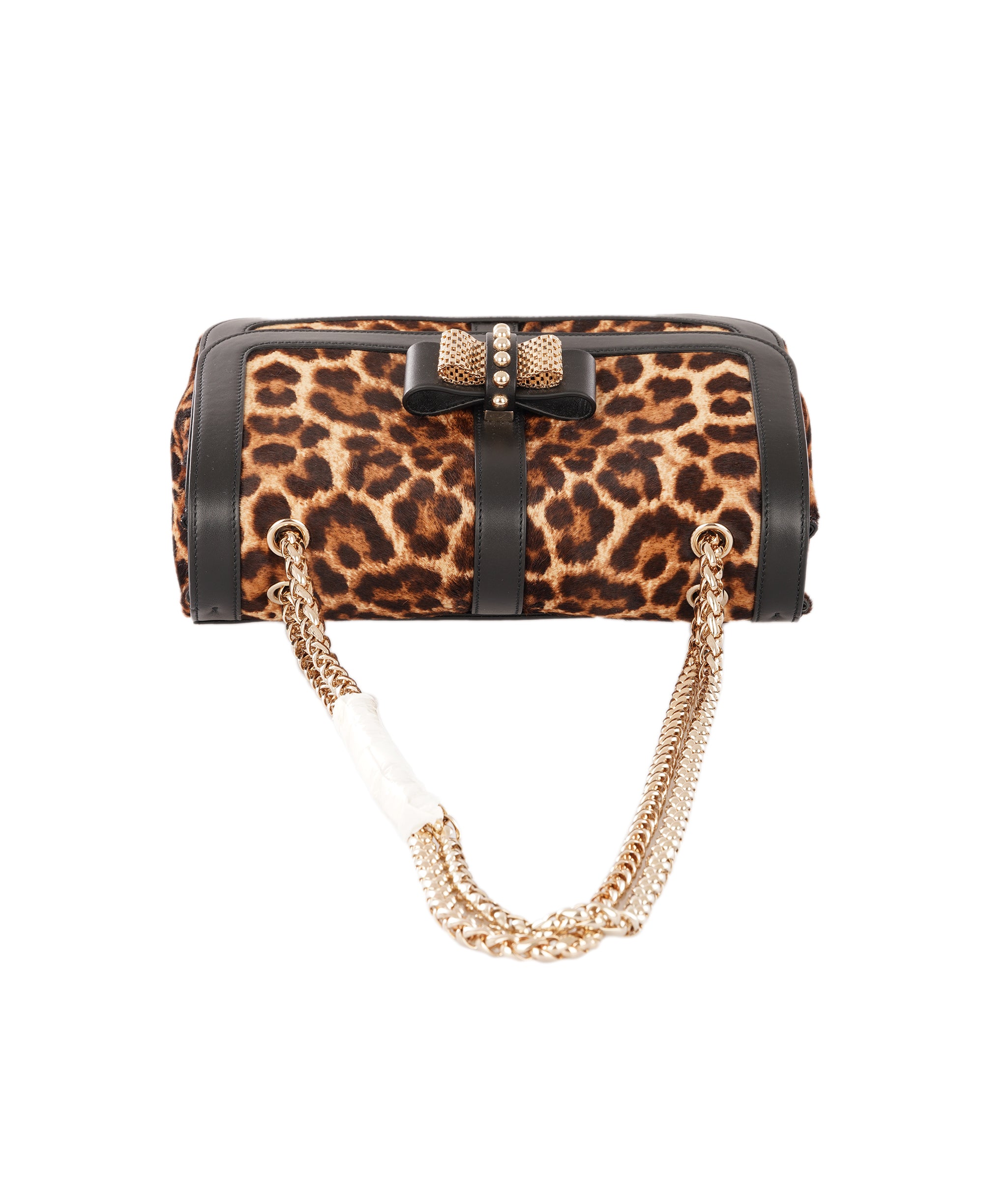 Christian Louboutin Leopard Print Pony Hair Sweet Charity Small Shoulder Bag ALC4347
