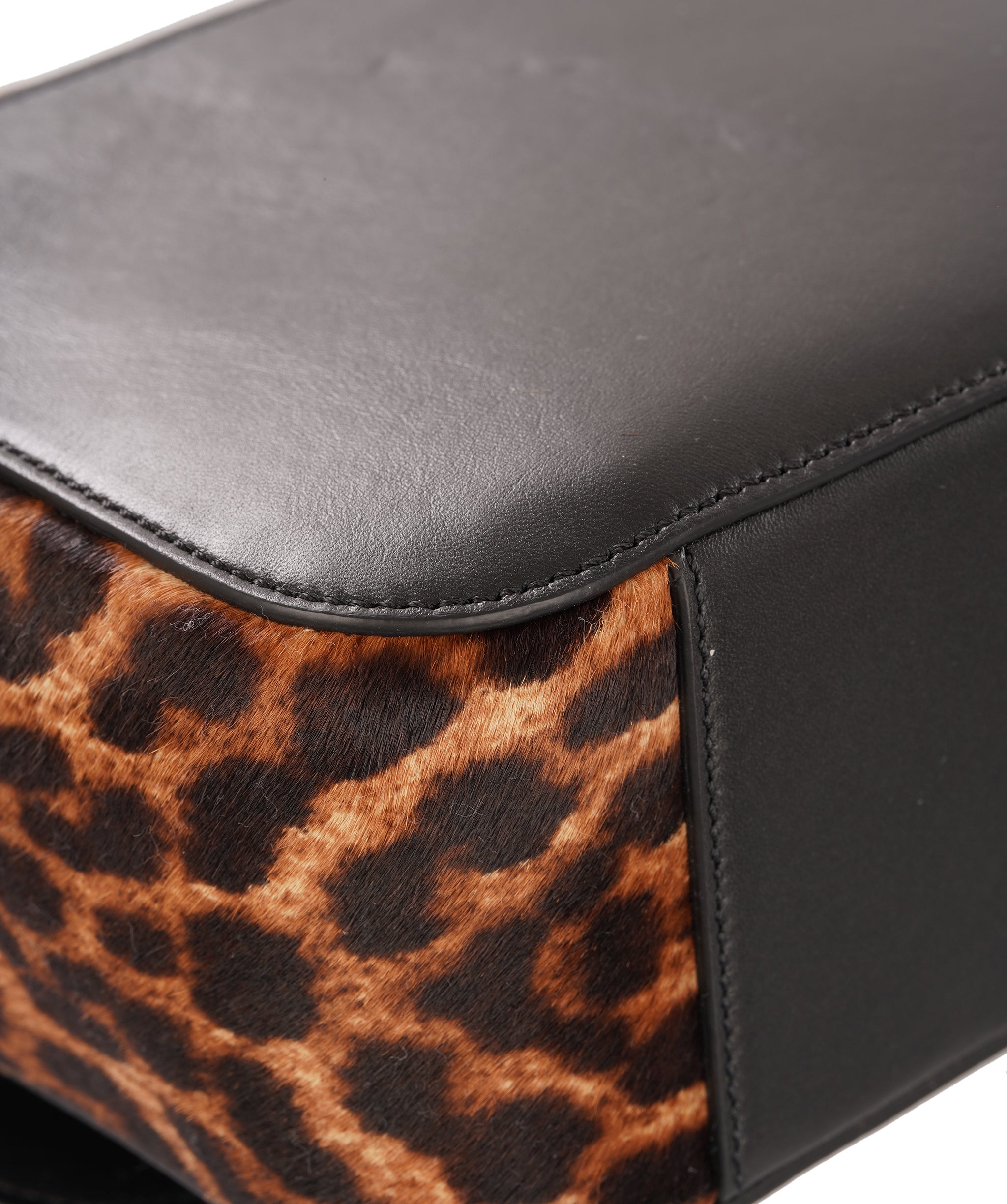 Christian Louboutin Leopard Print Pony Hair Sweet Charity Small Shoulder Bag ALC4347