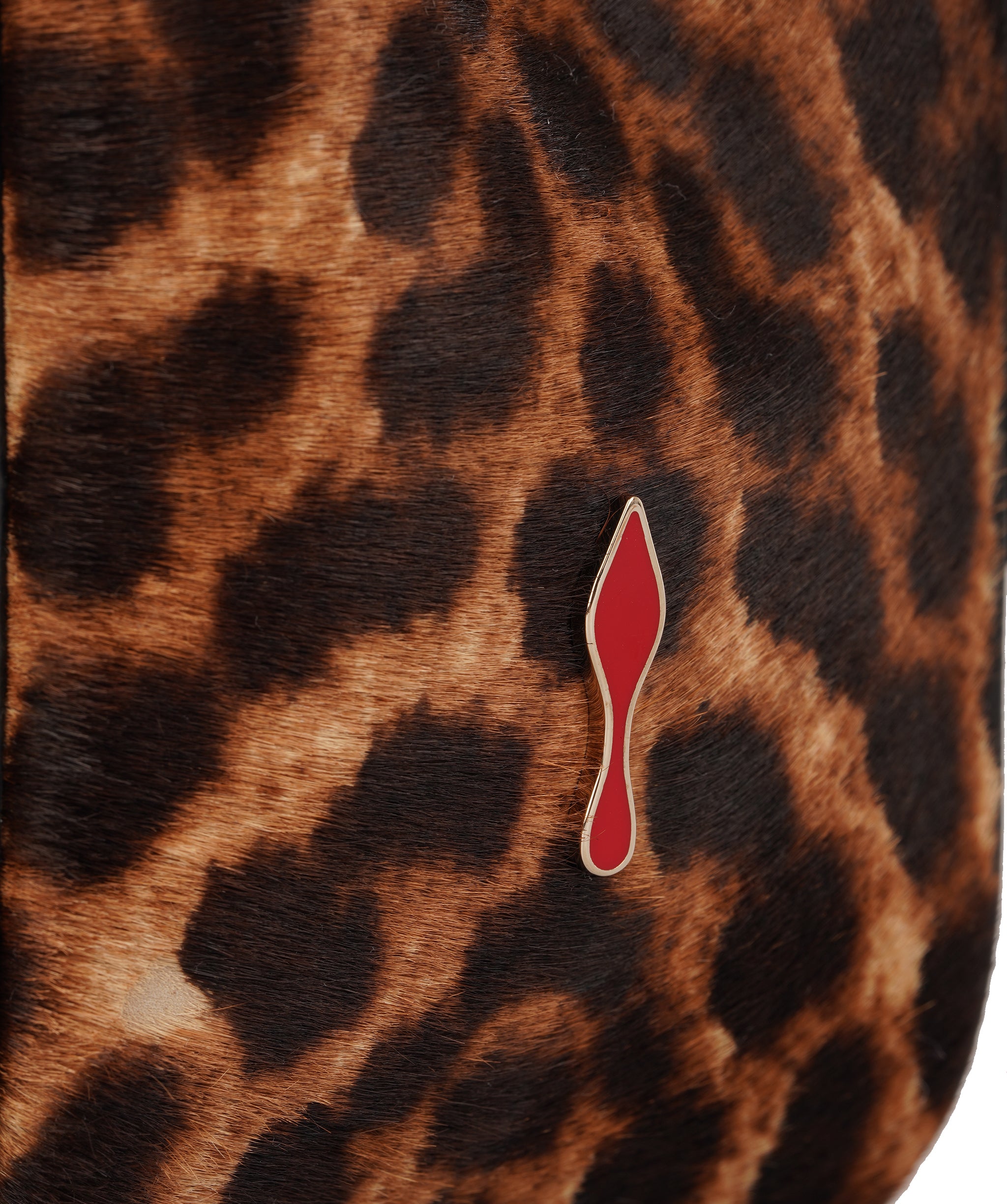Christian Louboutin Leopard Print Pony Hair Sweet Charity Small Shoulder Bag ALC4347