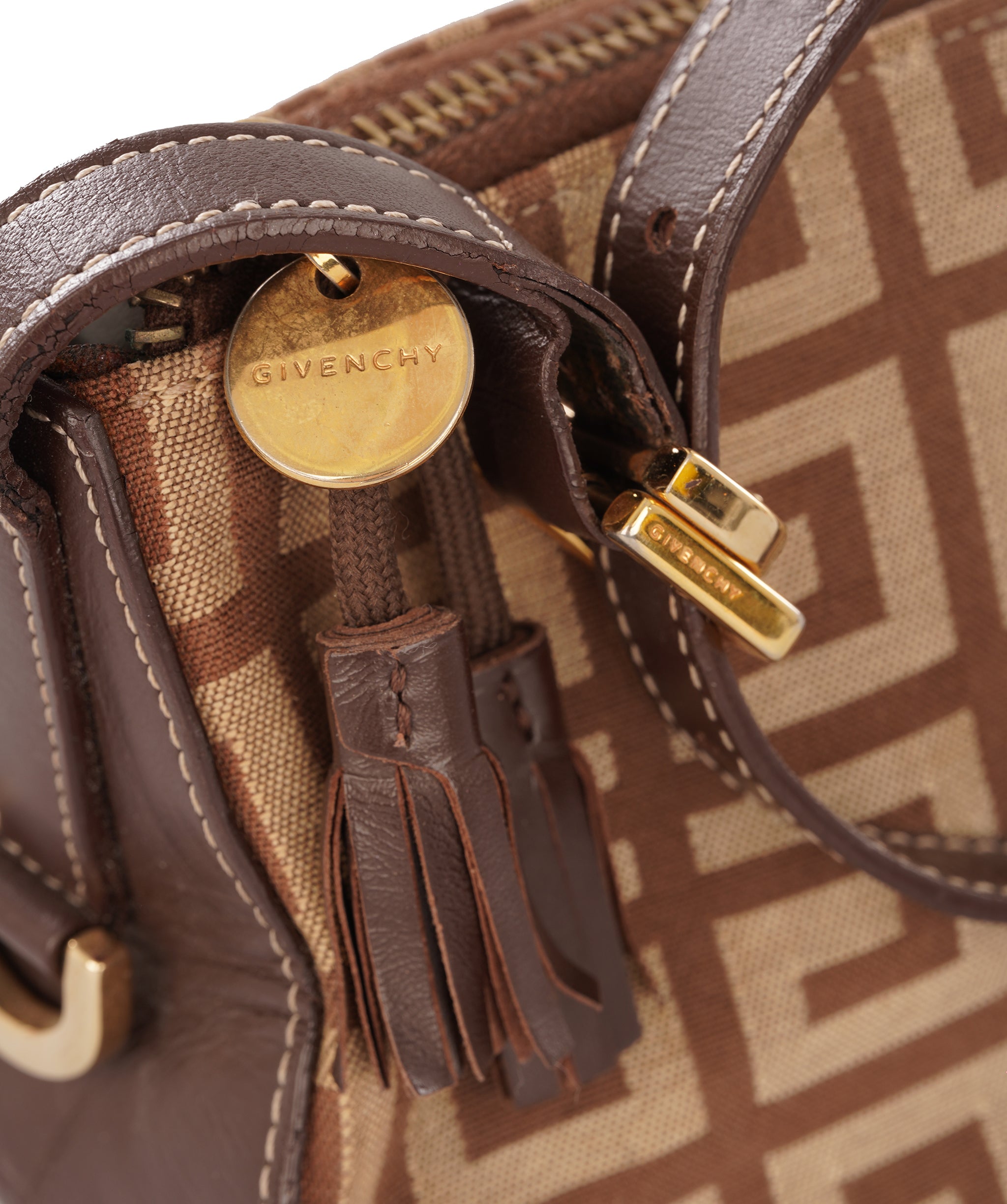 Givenchy Monogram Canvas Baguette Shoulder Bag ALC4342