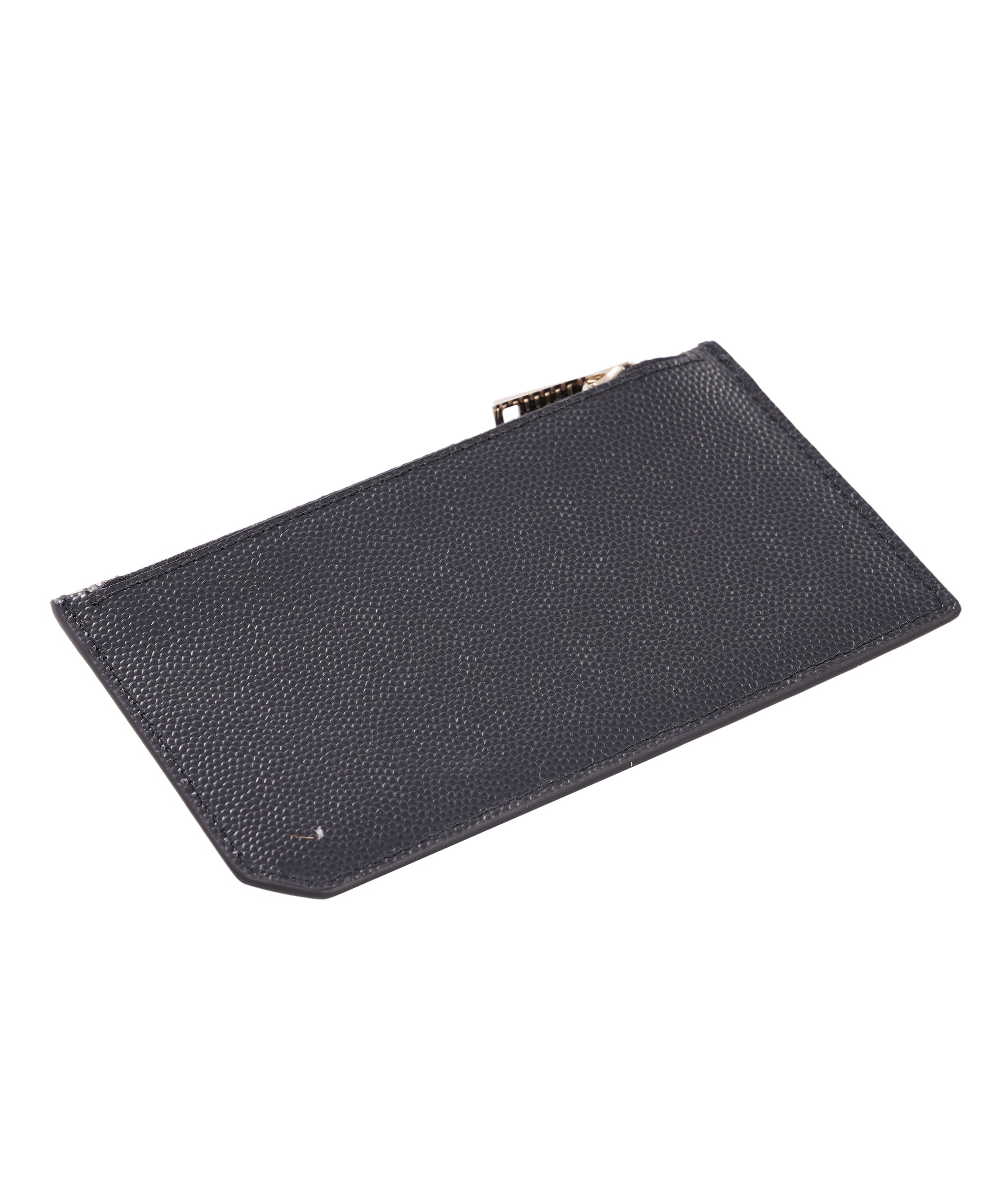 Yves Saint Laurent Navy Blue Leather 5 Fragment Zipped Card Case ALC4344