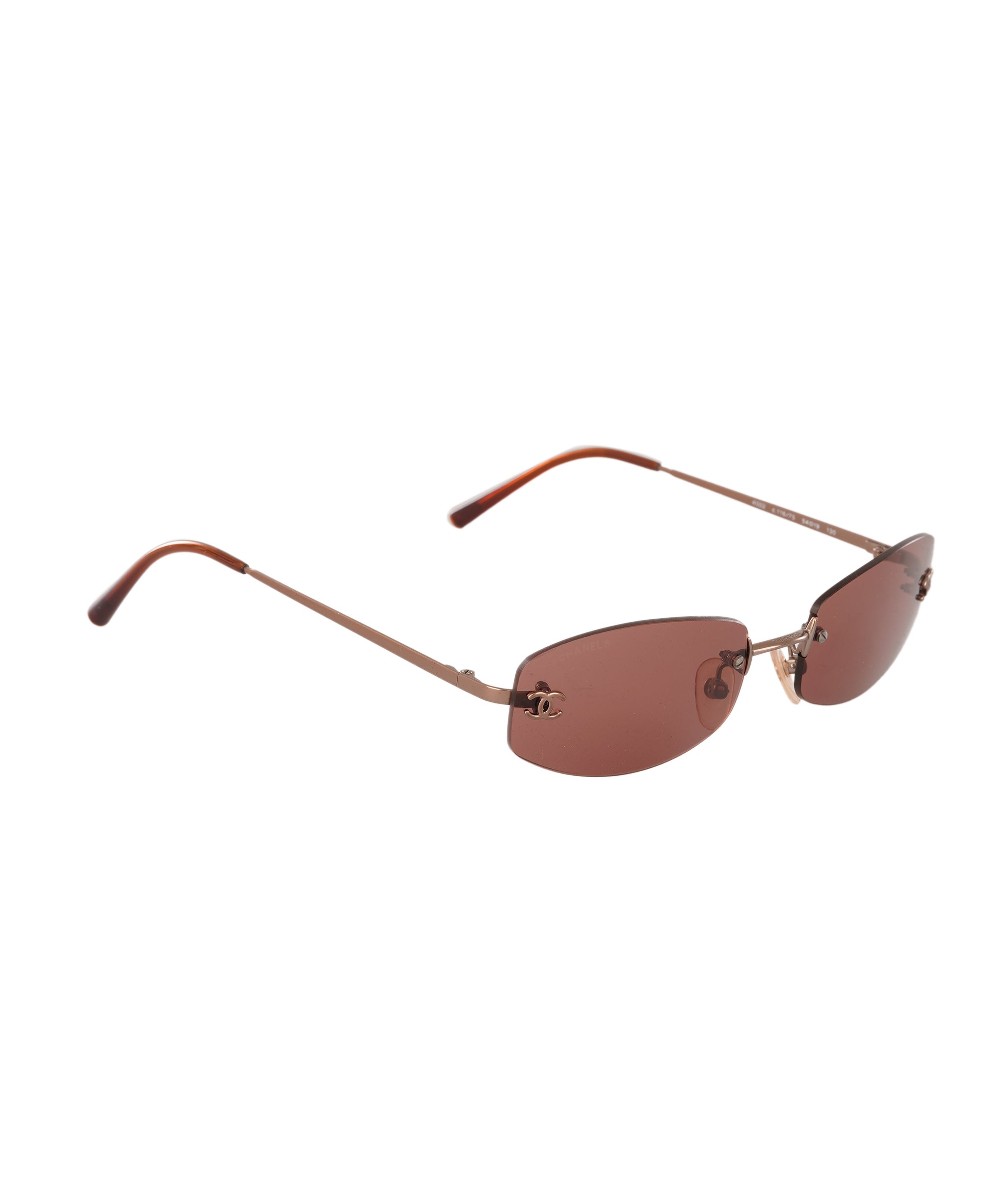 Chanel Vintage Rose-Pink Rimless CC Sunglasses ALC4337