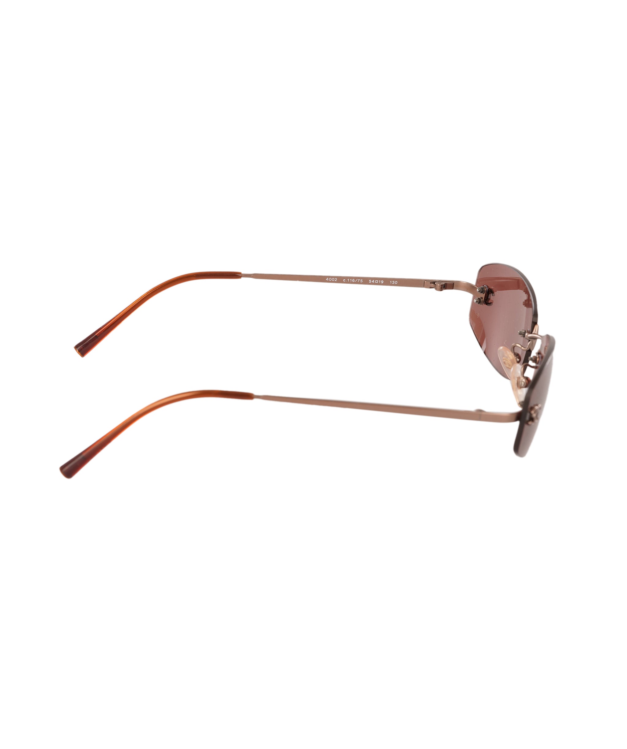 Chanel Vintage Rose-Pink Rimless CC Sunglasses ALC4337