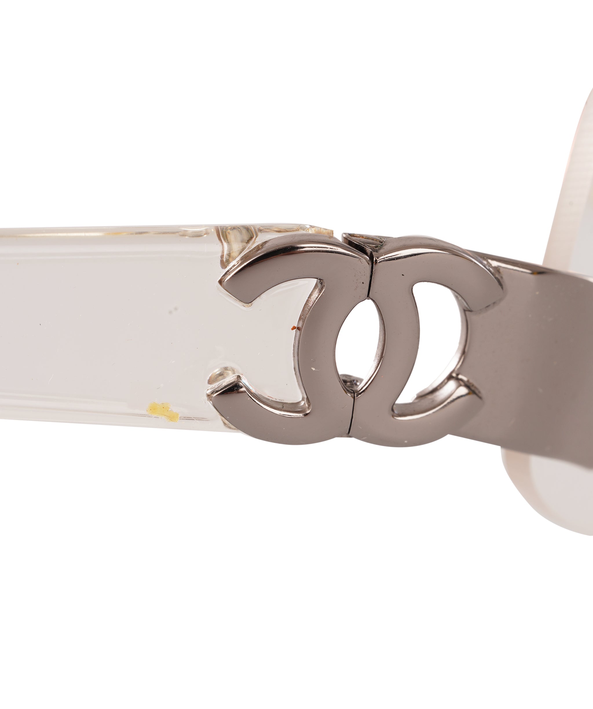 Chanel Vintage Transparent Rimless CC Sunglasses ALC4339