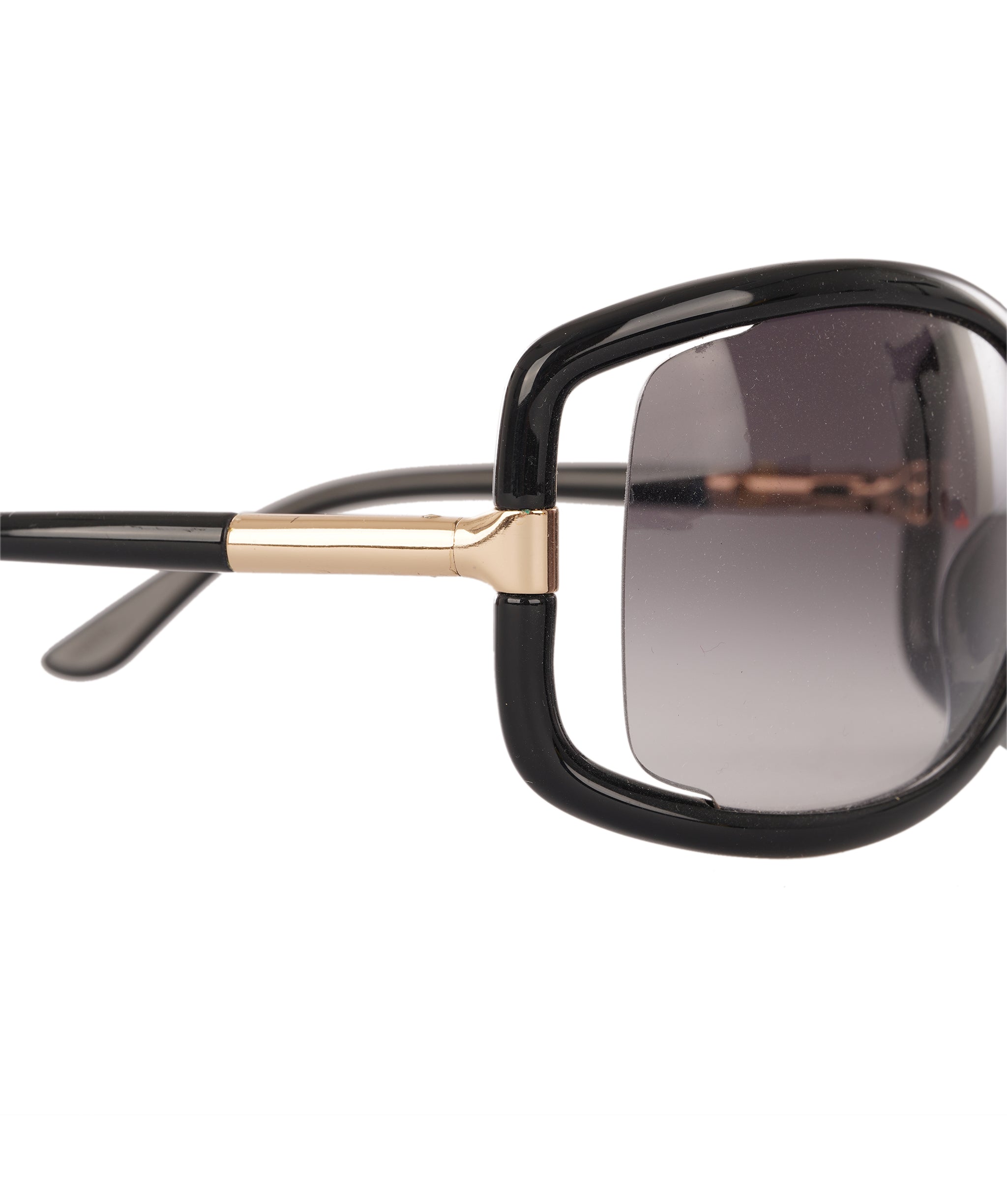 Tom Ford Black Anais Sunglasses with Gold Accents ALC4343