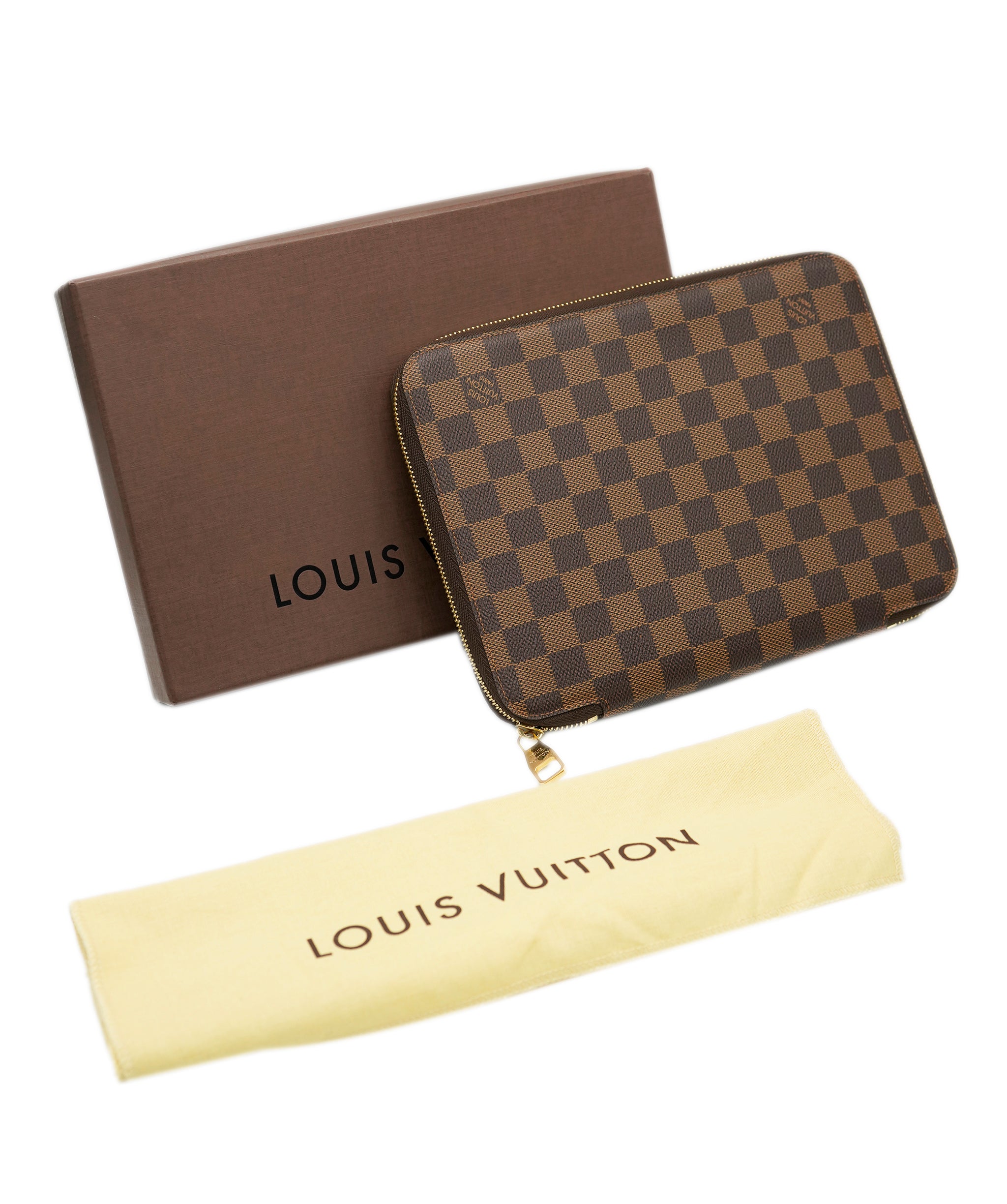 LOUIS VUITTON Damier Ebene Document Holder Clutch Bag LV Auth 91137A DBXS1756