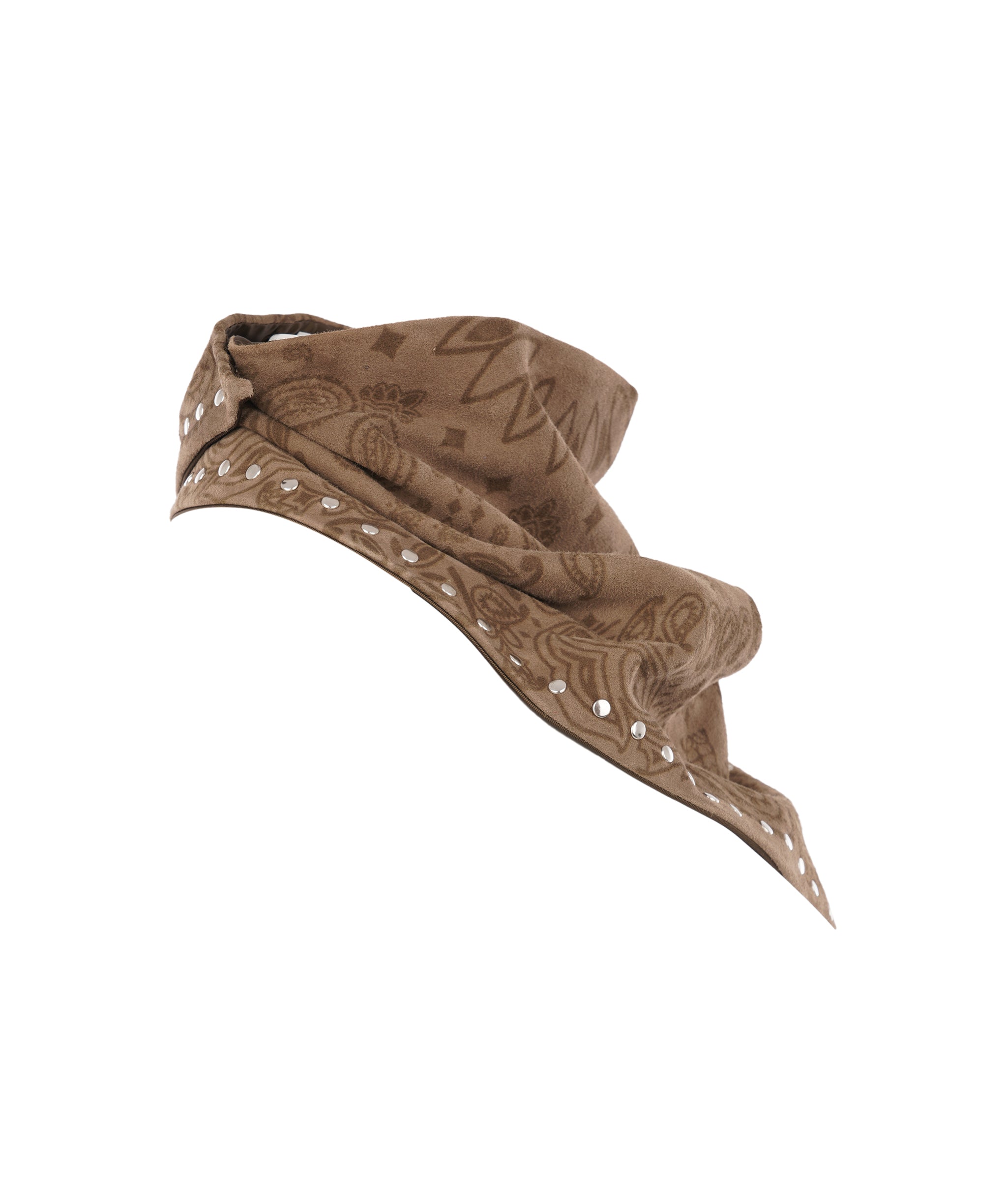 Studded Small Bandanna Scarf Kelly Brown ALC4403