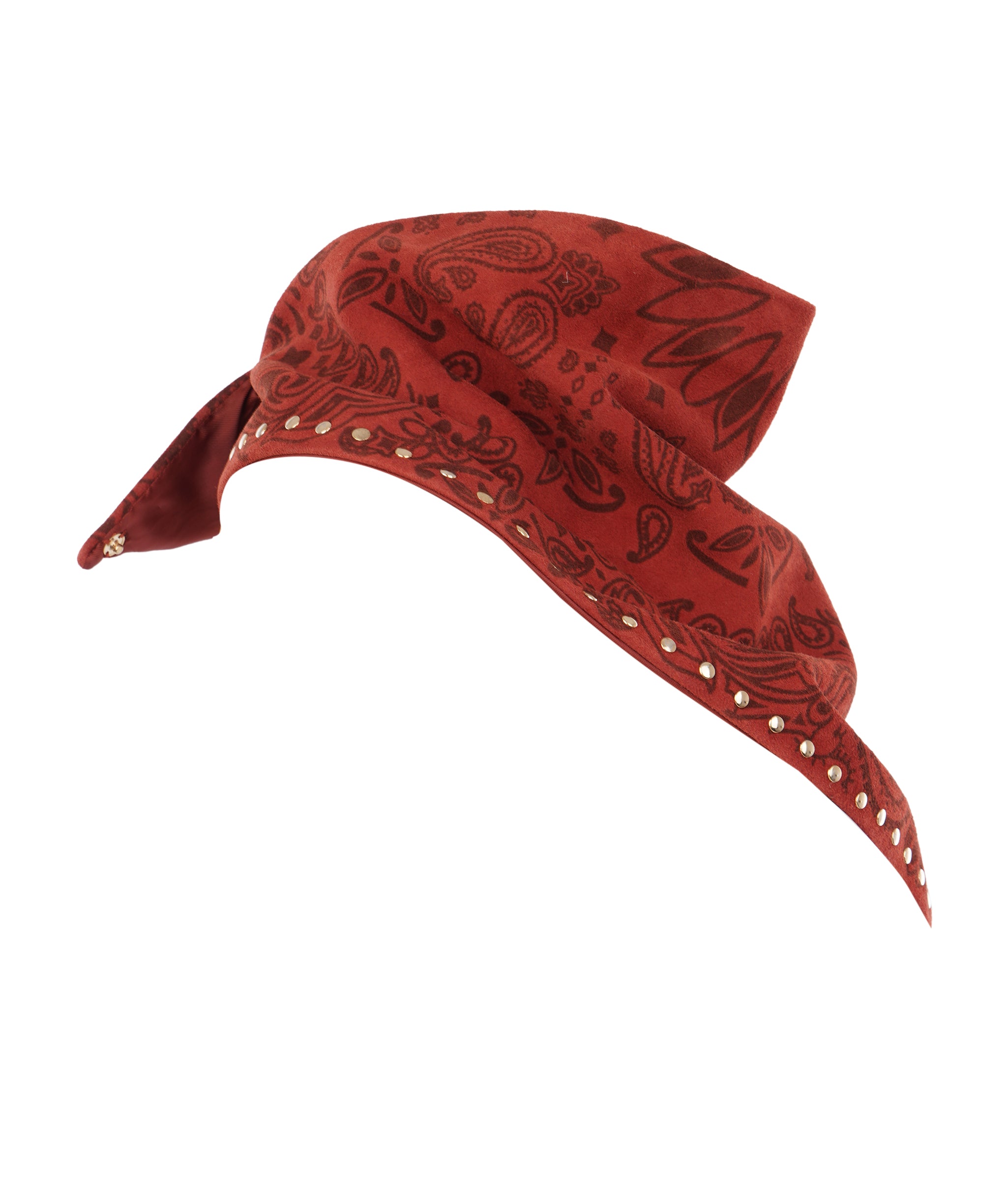 Studded Small Bandanna Scarf Marron ALC4407