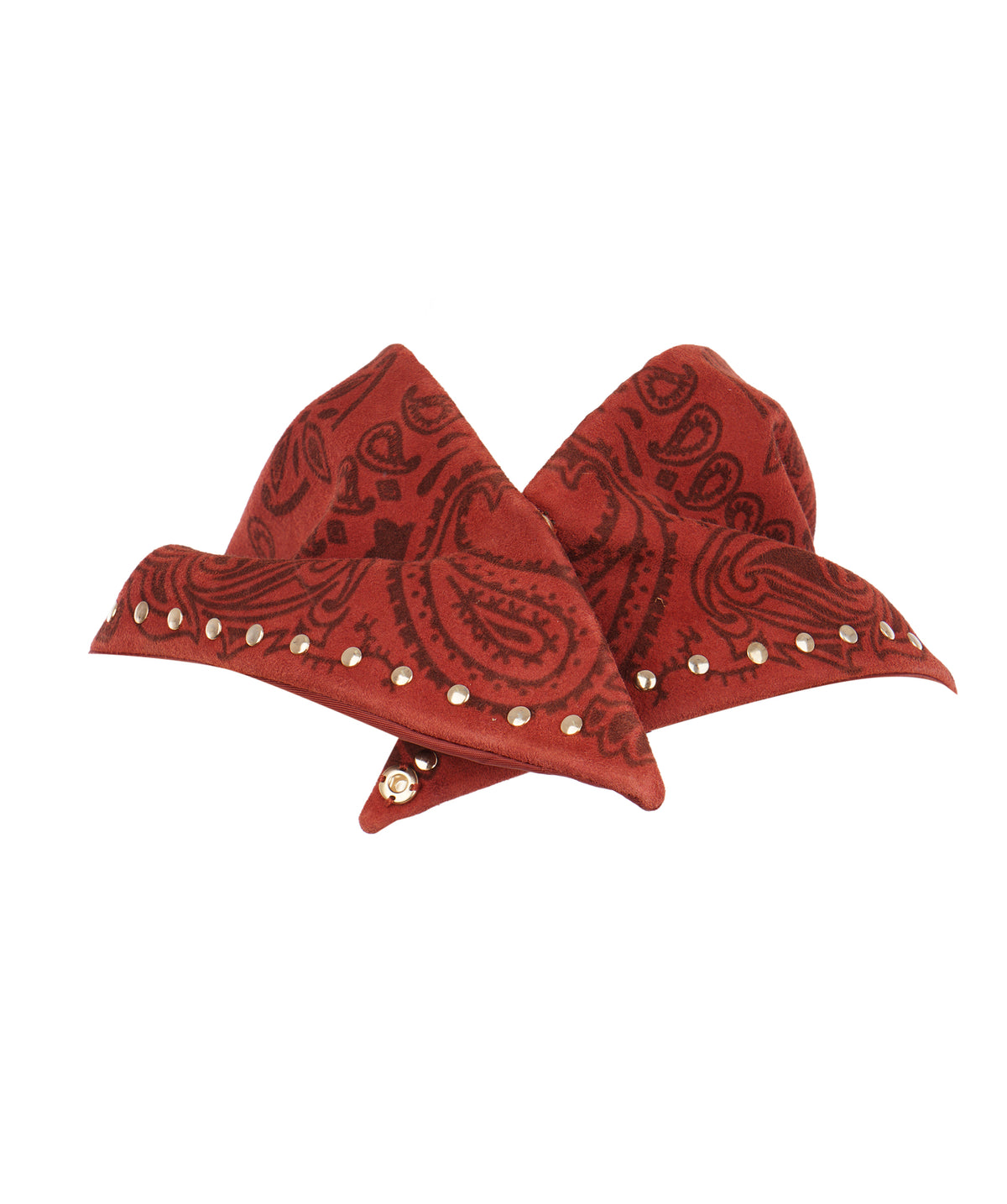 Studded Small Bandanna Scarf Marron ALC4407
