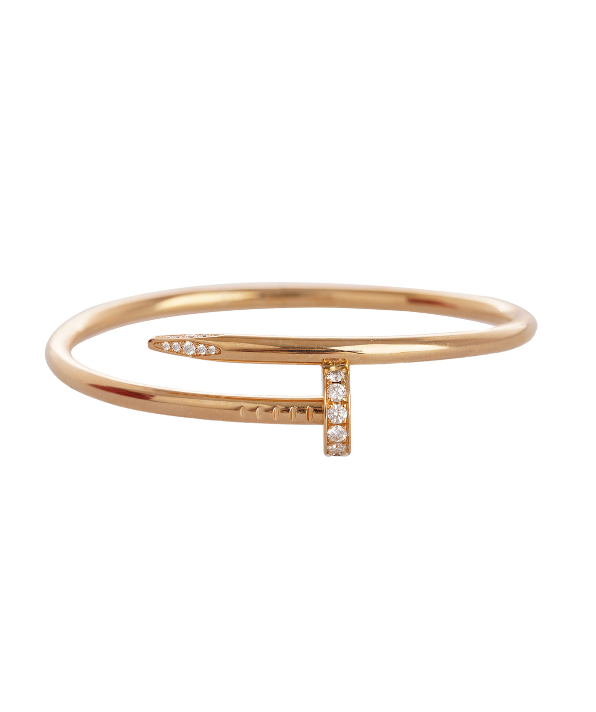 Juste en clou with diamonds in yellow gold size 16 ALTC0549