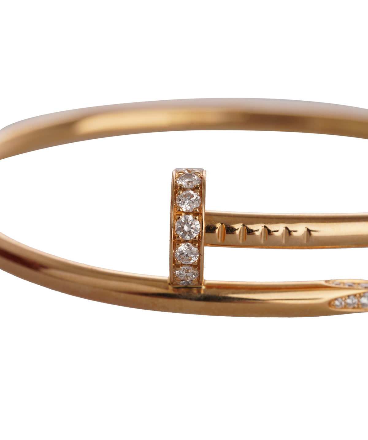 Juste en clou with diamonds in yellow gold size 16 ALTC0549
