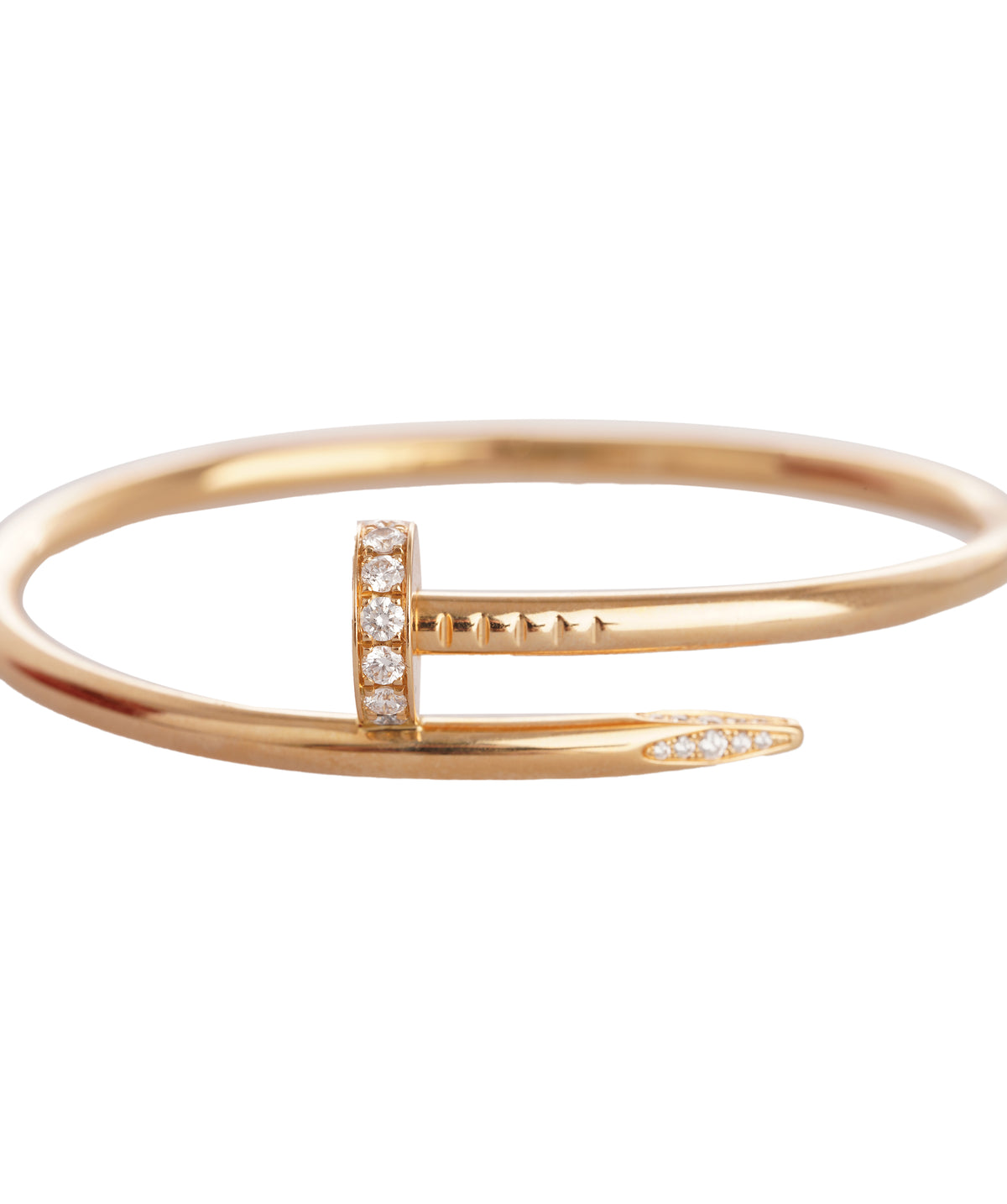 Juste en clou with diamonds in yellow gold size 16 ALTC0549