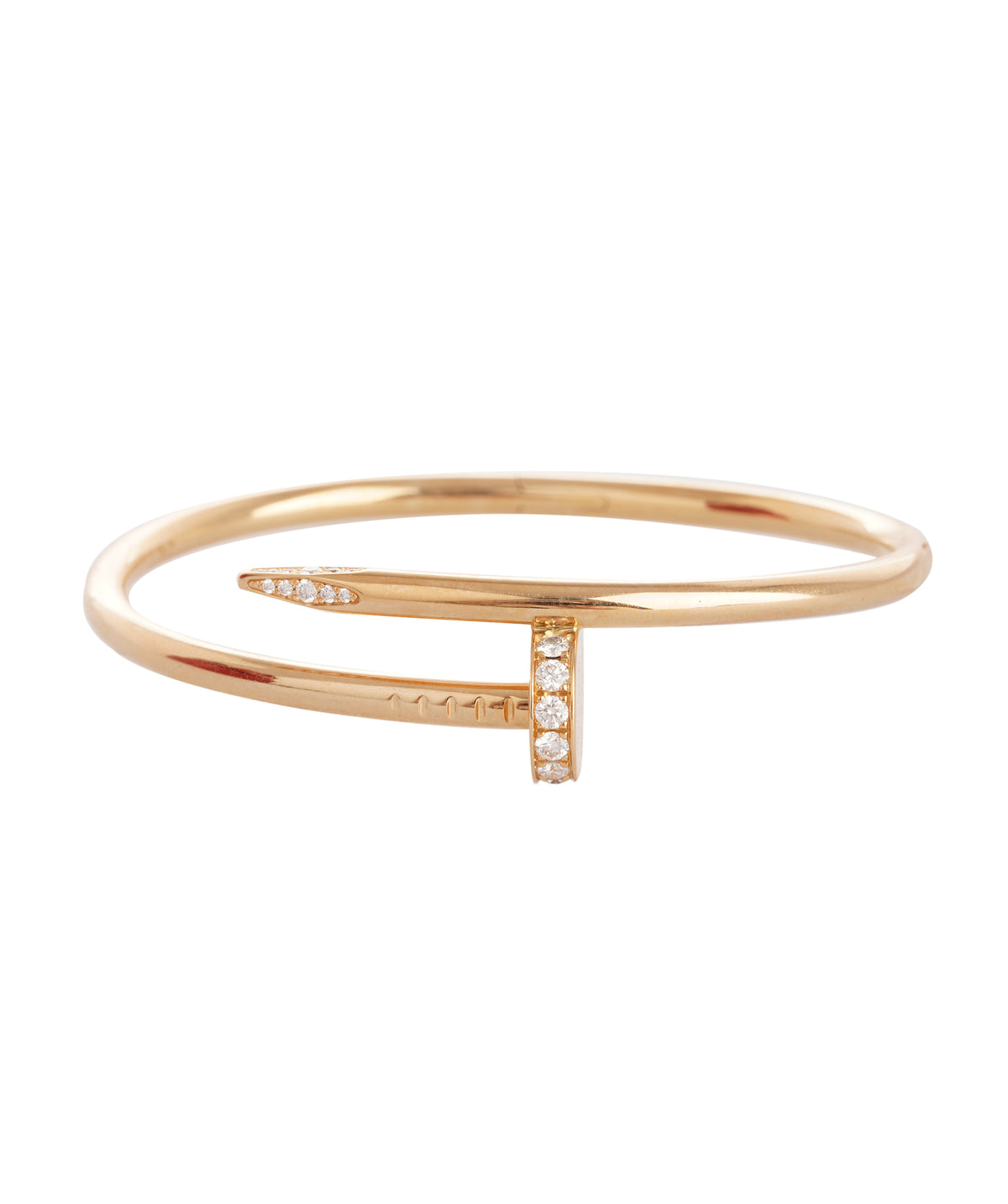 Juste en clou with diamonds in yellow gold size 16 ALTC0549