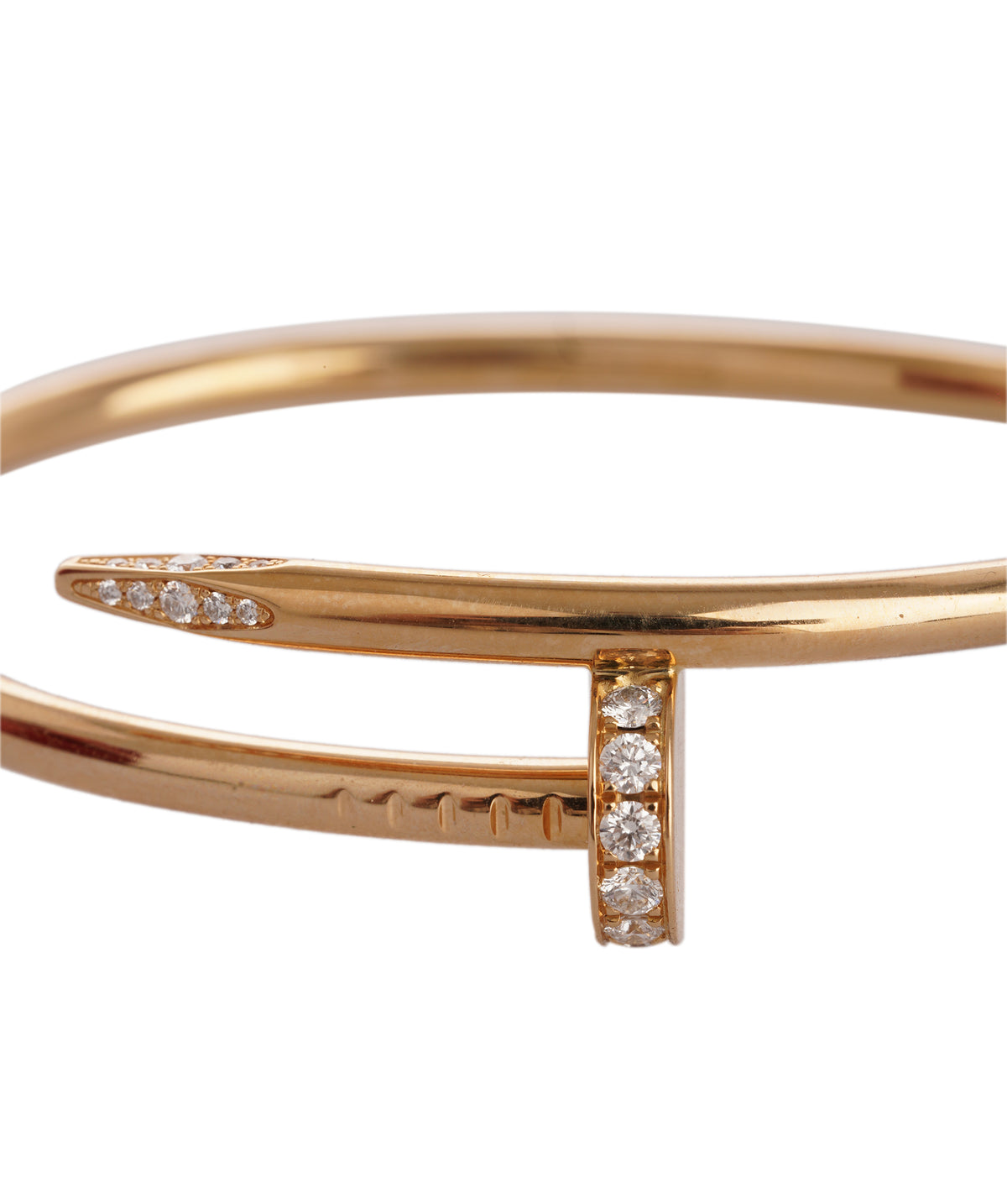 Juste en clou with diamonds in yellow gold size 16 ALTC0549
