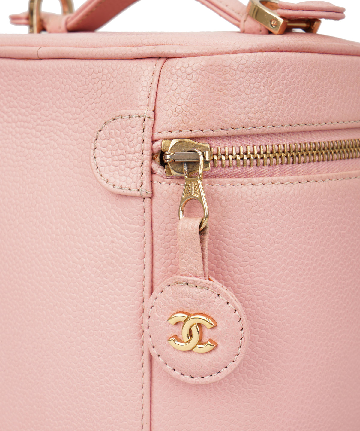 Chanel Pink Vanity Caviar GHW SYC1674
