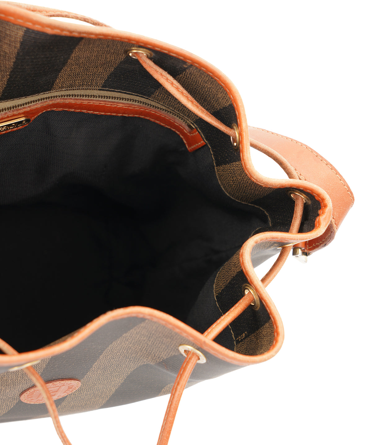 Fendi Pequin Vertical Stripe Bucket Bag C351494