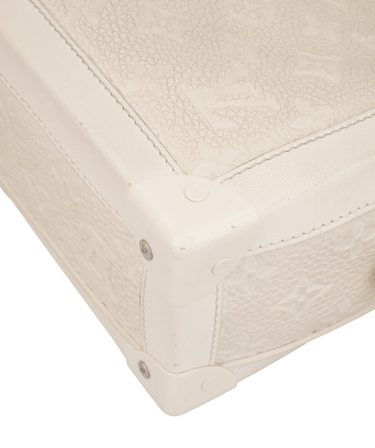 Louis Vuitton White Monogram Soft Trunk Bag C371458