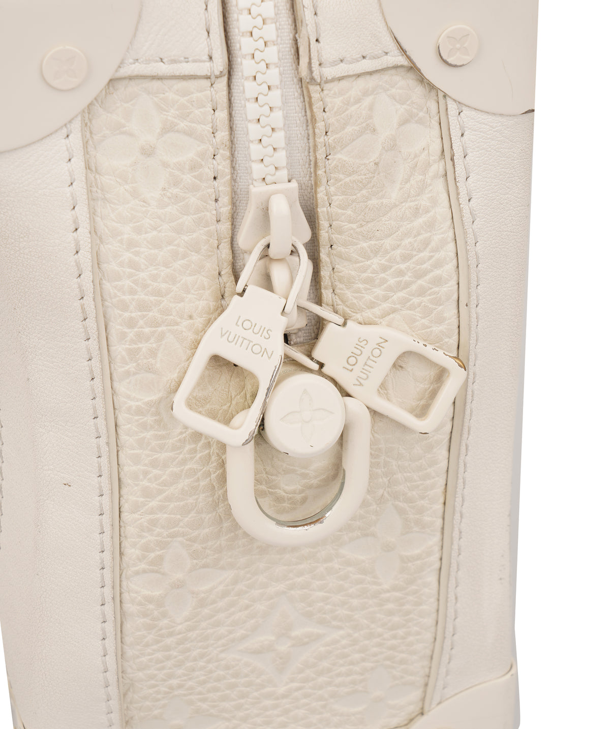 Louis Vuitton White Monogram Soft Trunk Bag C371458