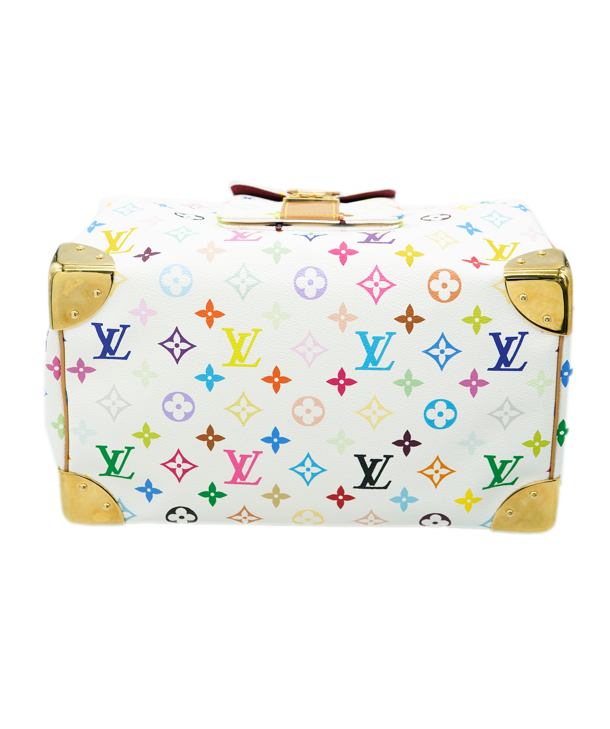 LOUIS VUITTON Monogram Multicolor Speedy 30 Hand Bag White M92643 LV Auth 90665A DBXS1743