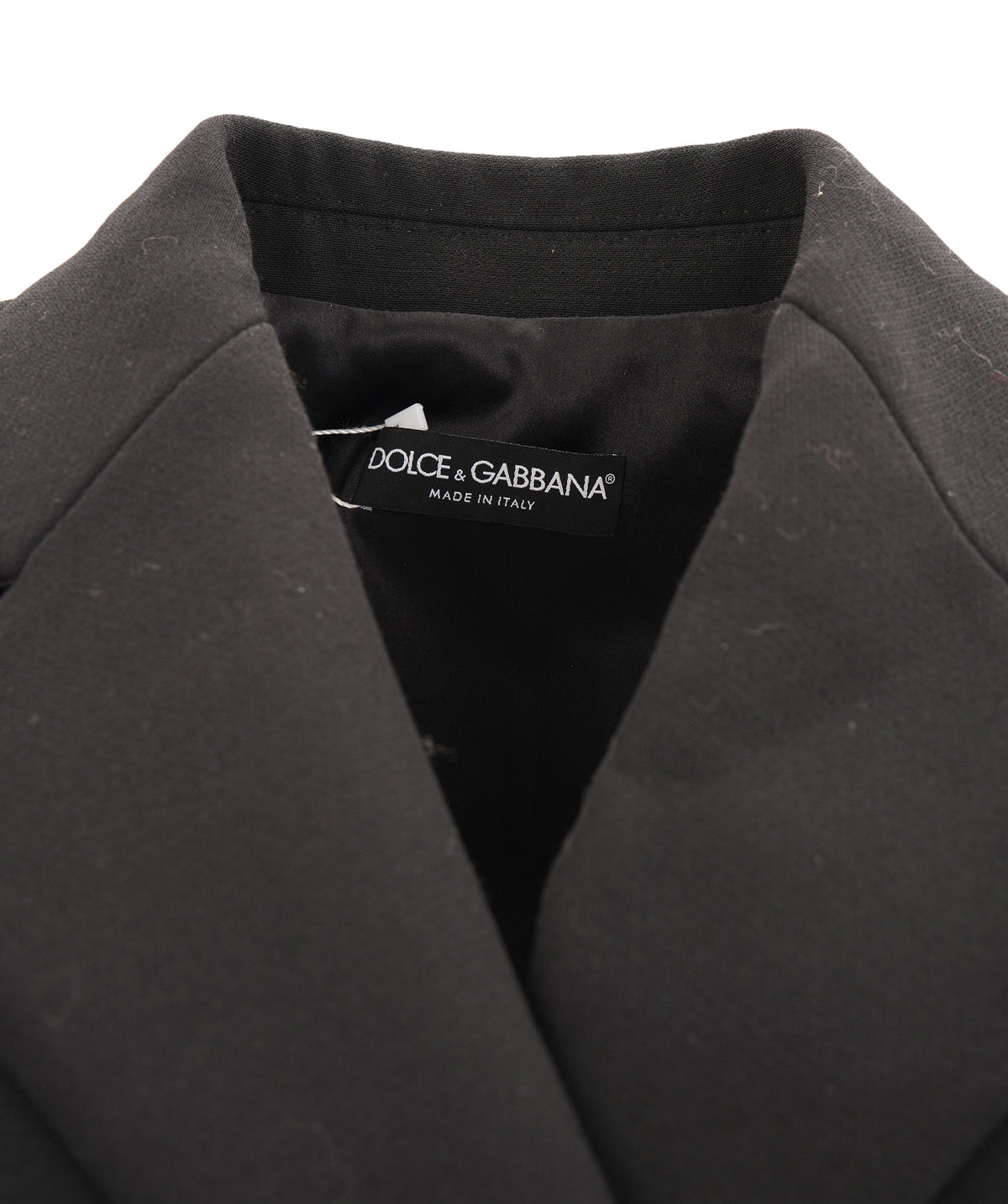 Dolce & Gabbana Black Double-Breasted Wool Coat ANC2079