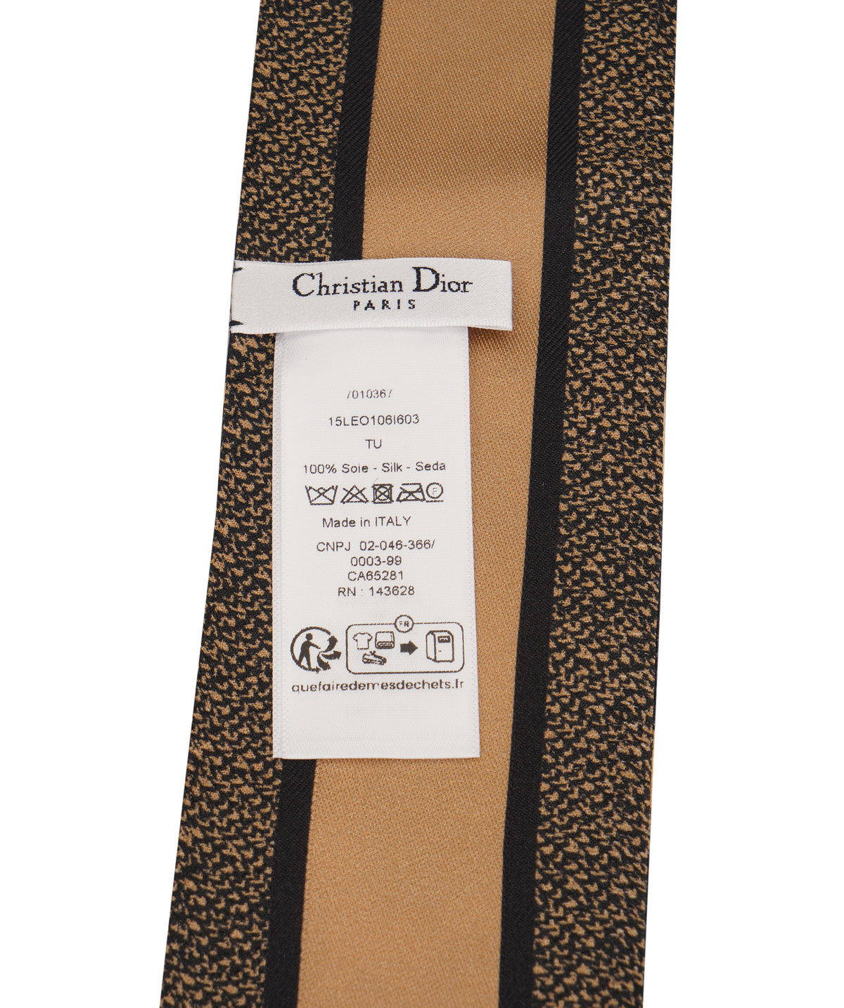 Christian Dior Mizzah Leopard Print Mitzah Silk Scarf ANL0168