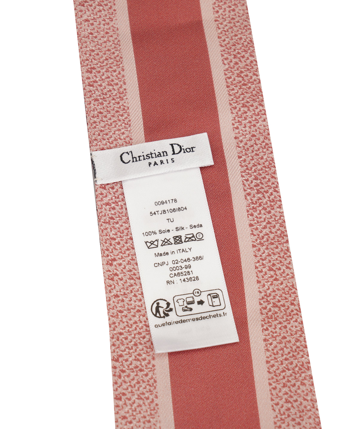 Christian Dior Pastel Pink Toile de Jouy Mitzah Silk Scarf ANL0166
