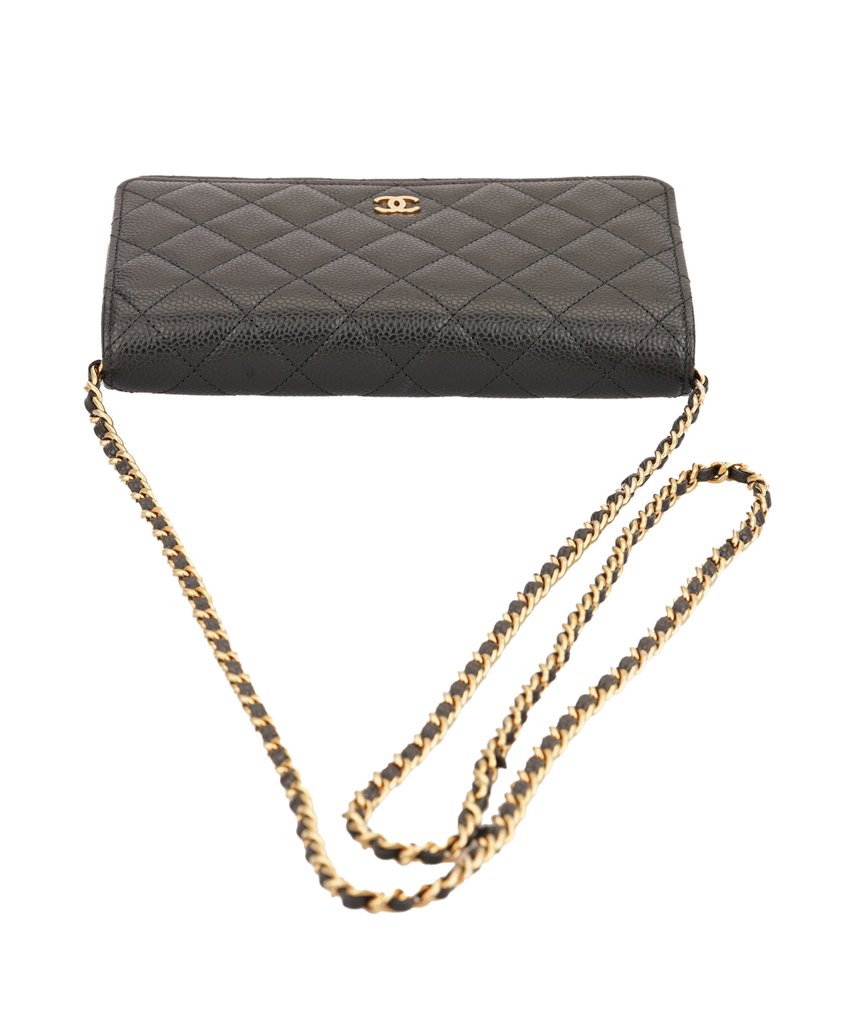 Chanel Caviar Wallet On Chain  DBXL0160