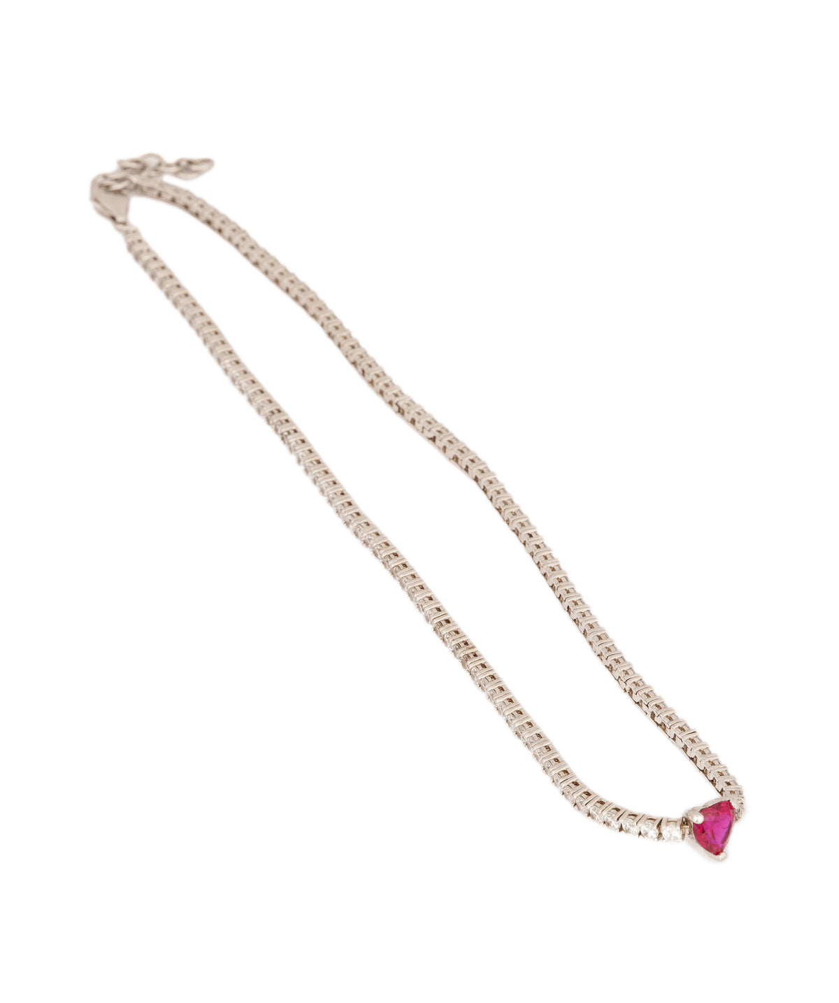 Red heart Cubic zicona chocker  ASL7244