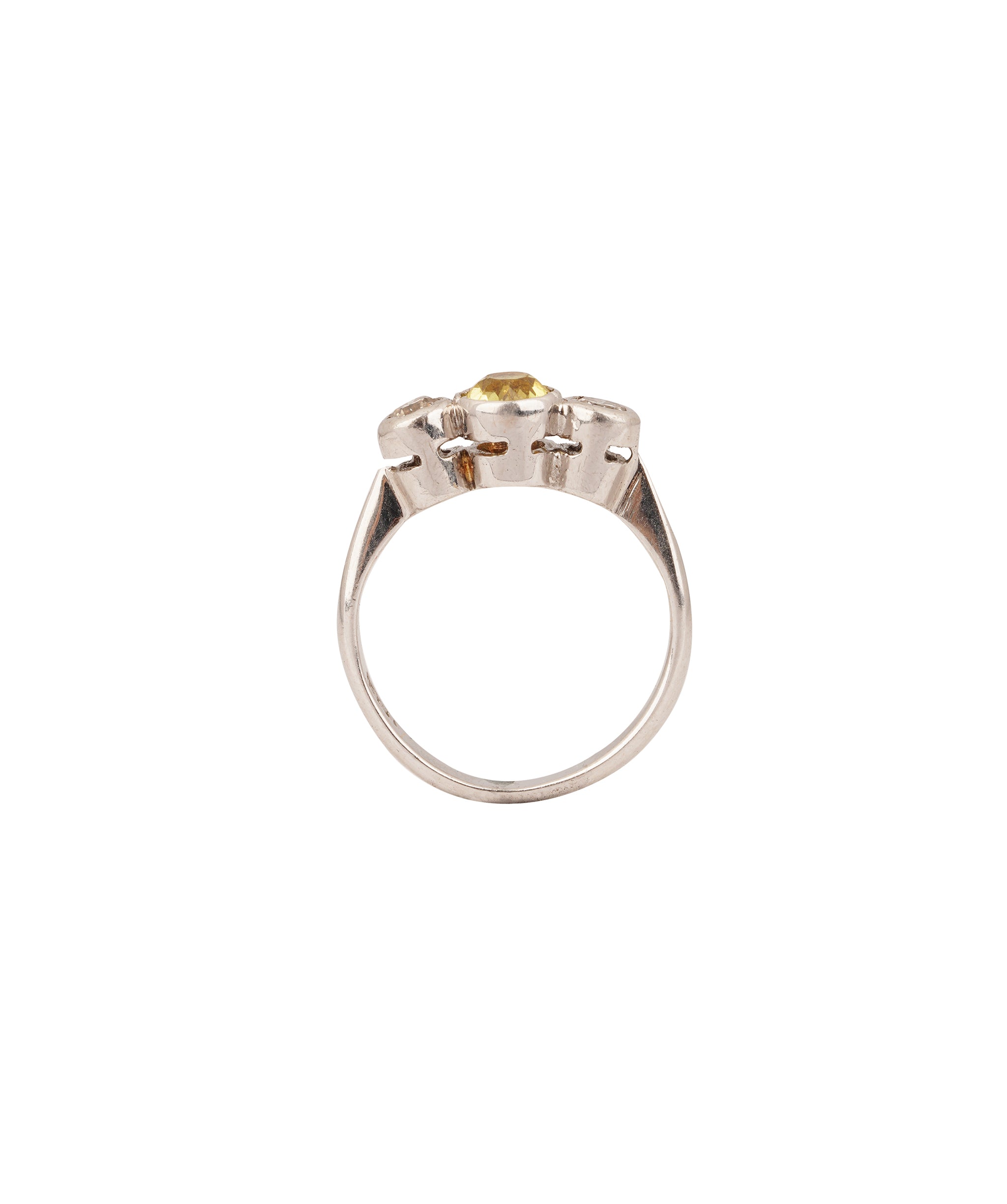 Yellow Sapphire and Diamond Ring WAHA260