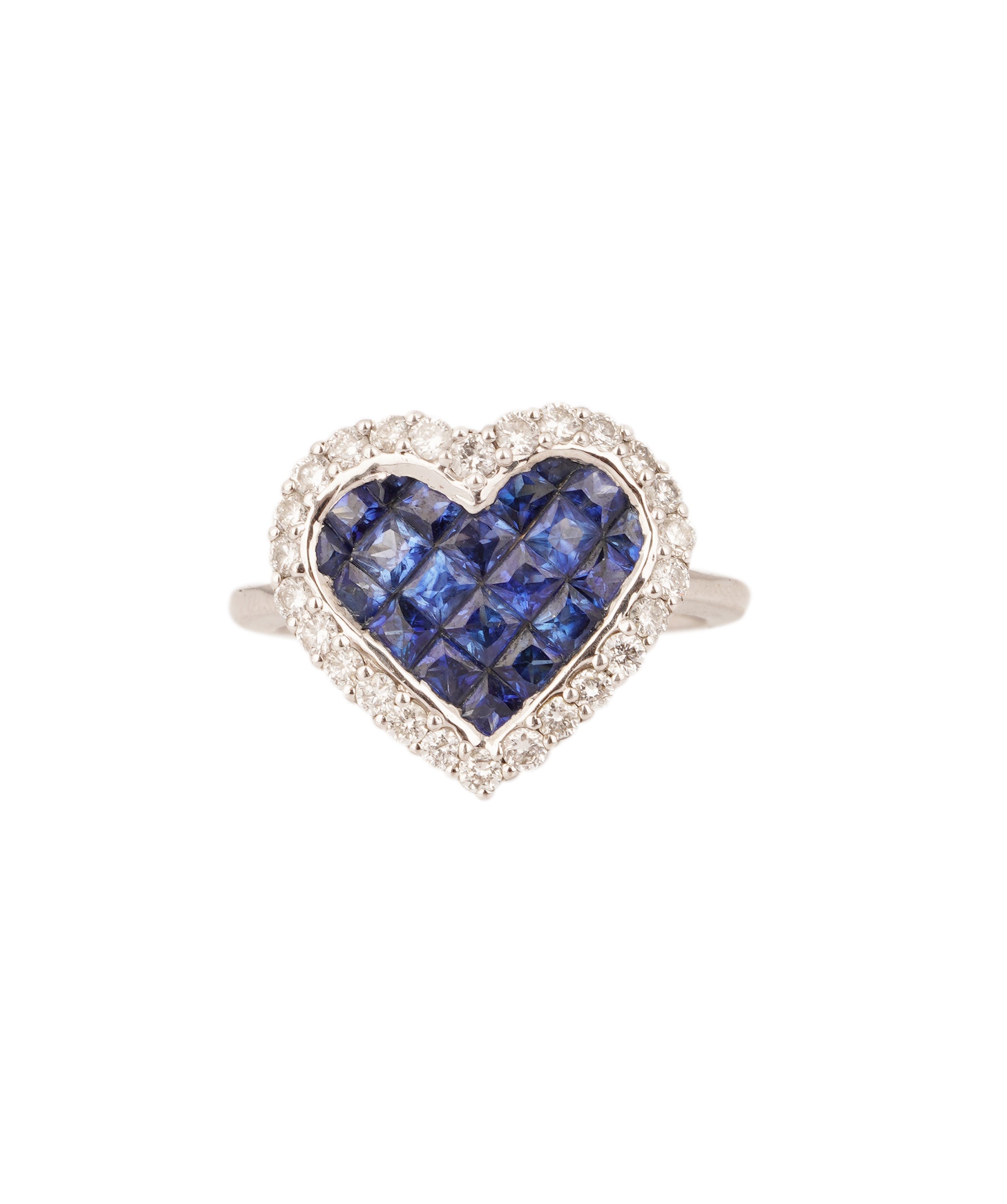 Sapphire and Diamond Heart Ring WA60078