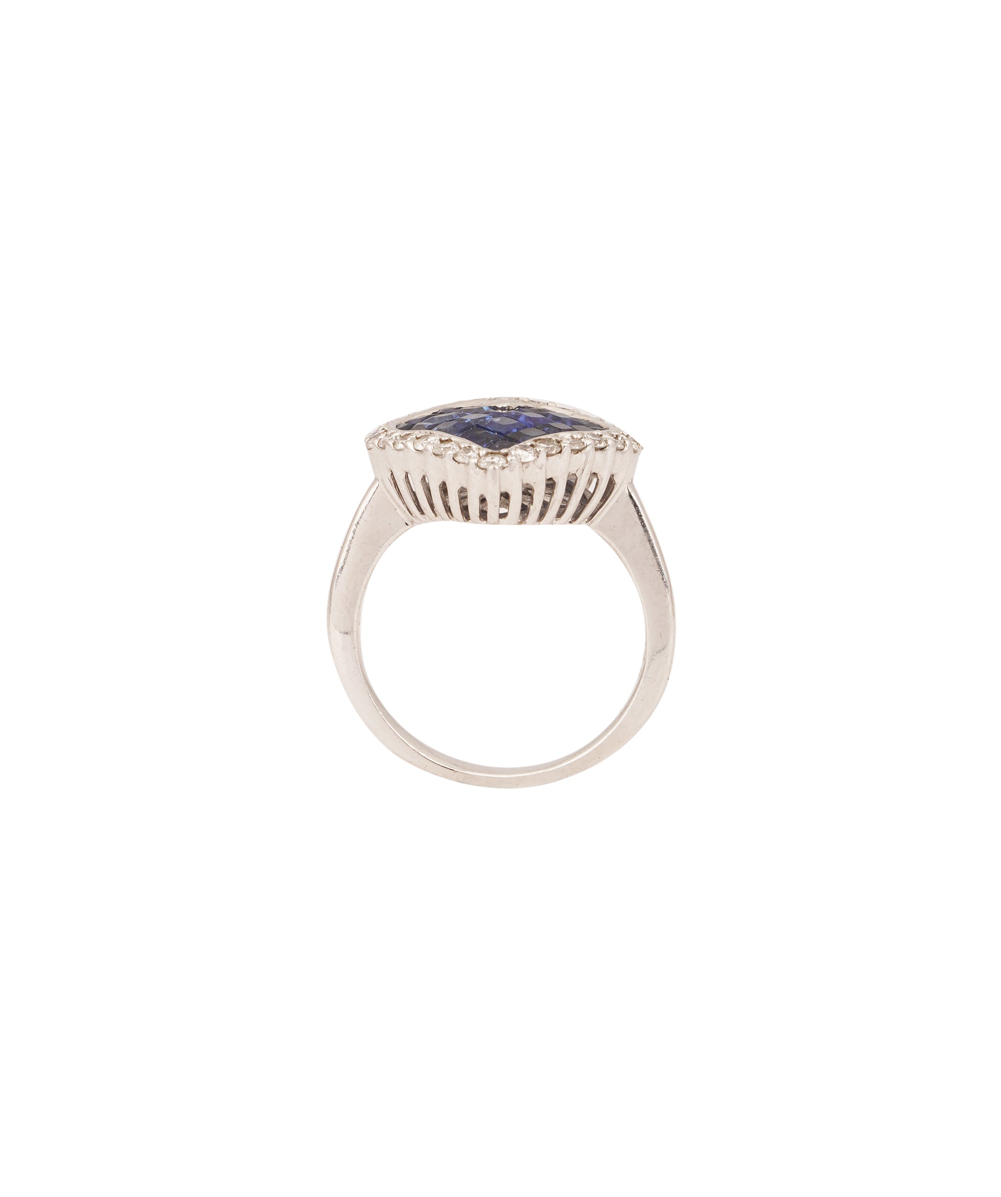 Sapphire and Diamond Heart Ring WA60078