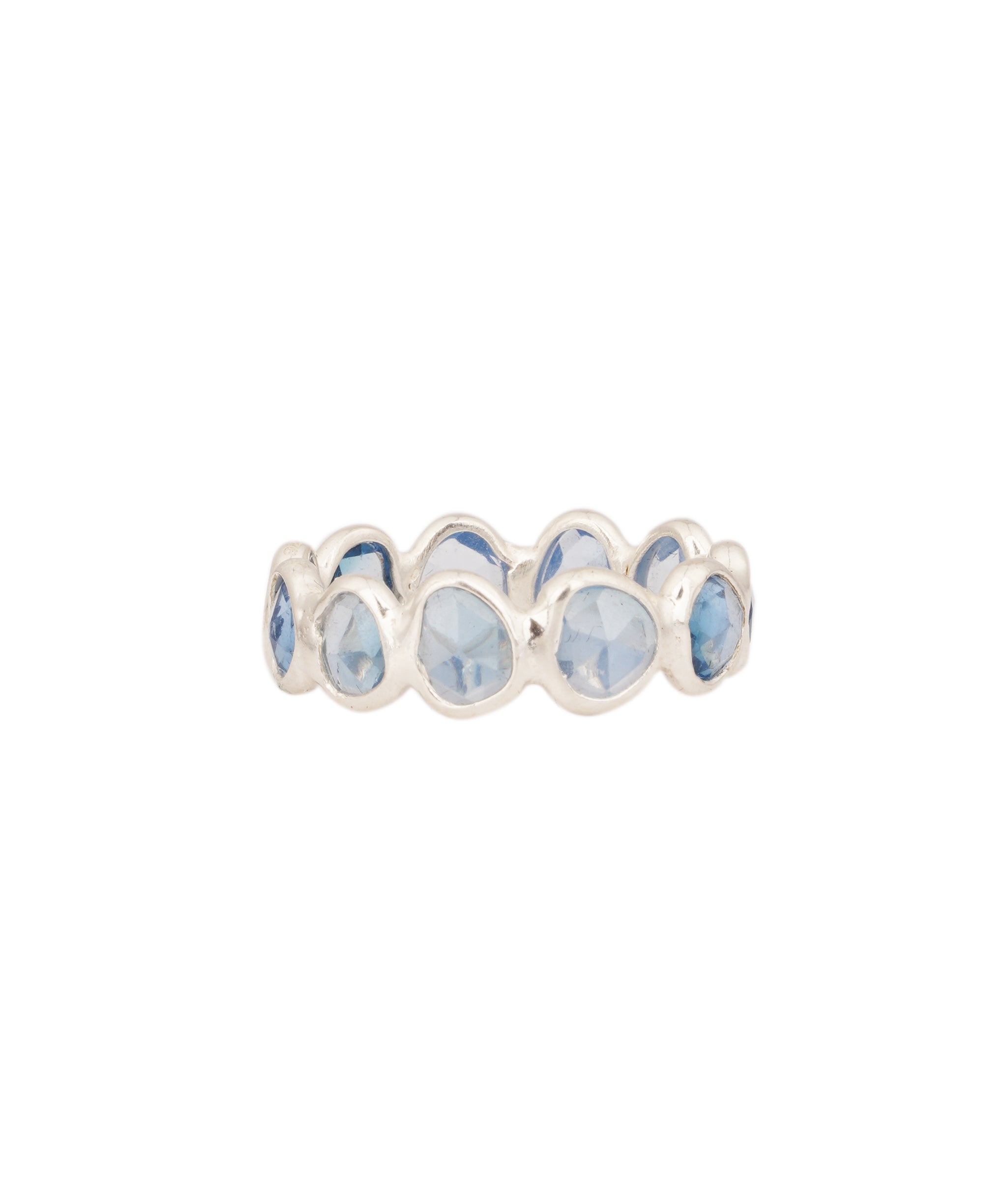 Blue Topaz Oval Eternity Ring ANC1767
