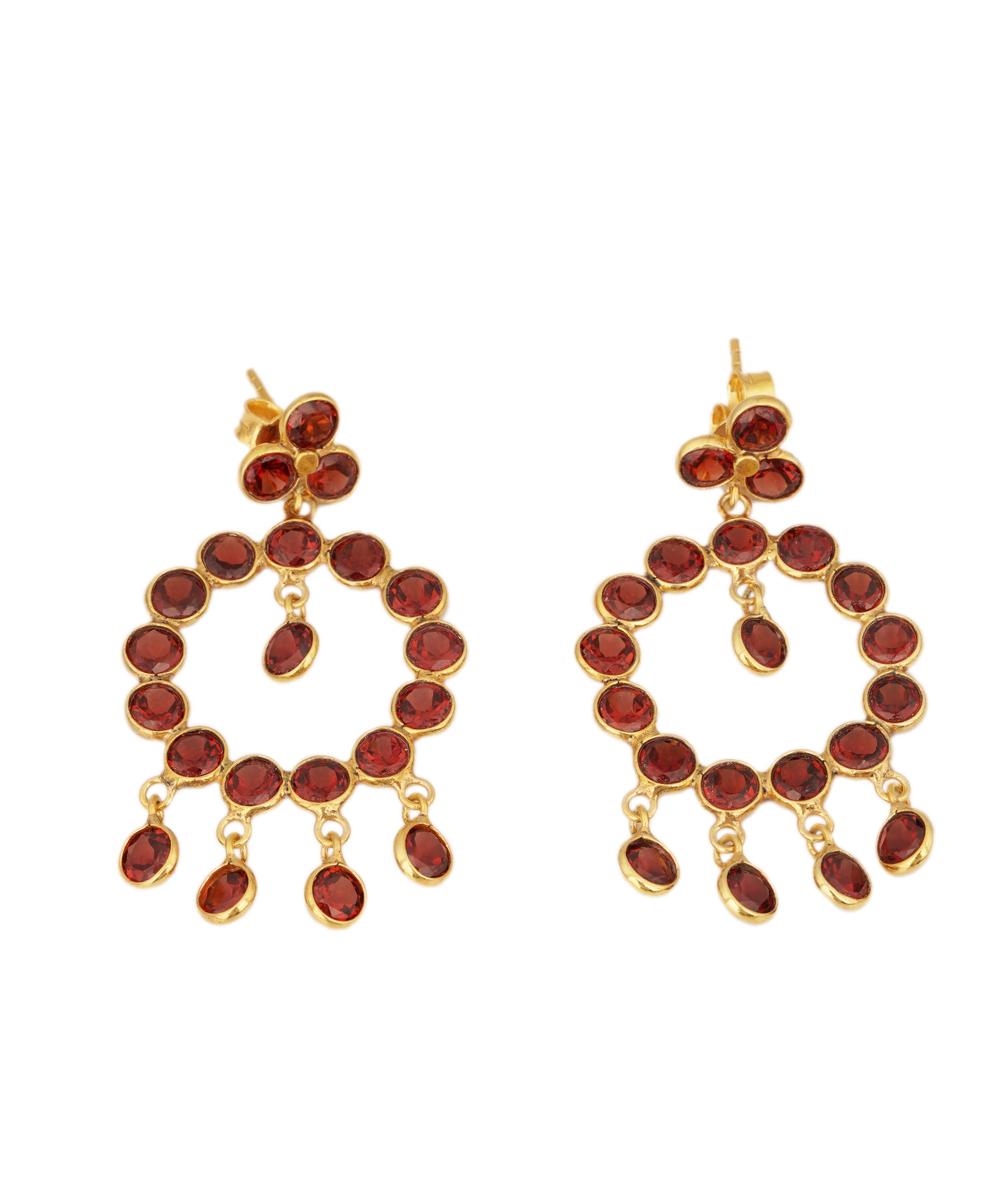 Red Garnet Dangle Earrings ANC1764