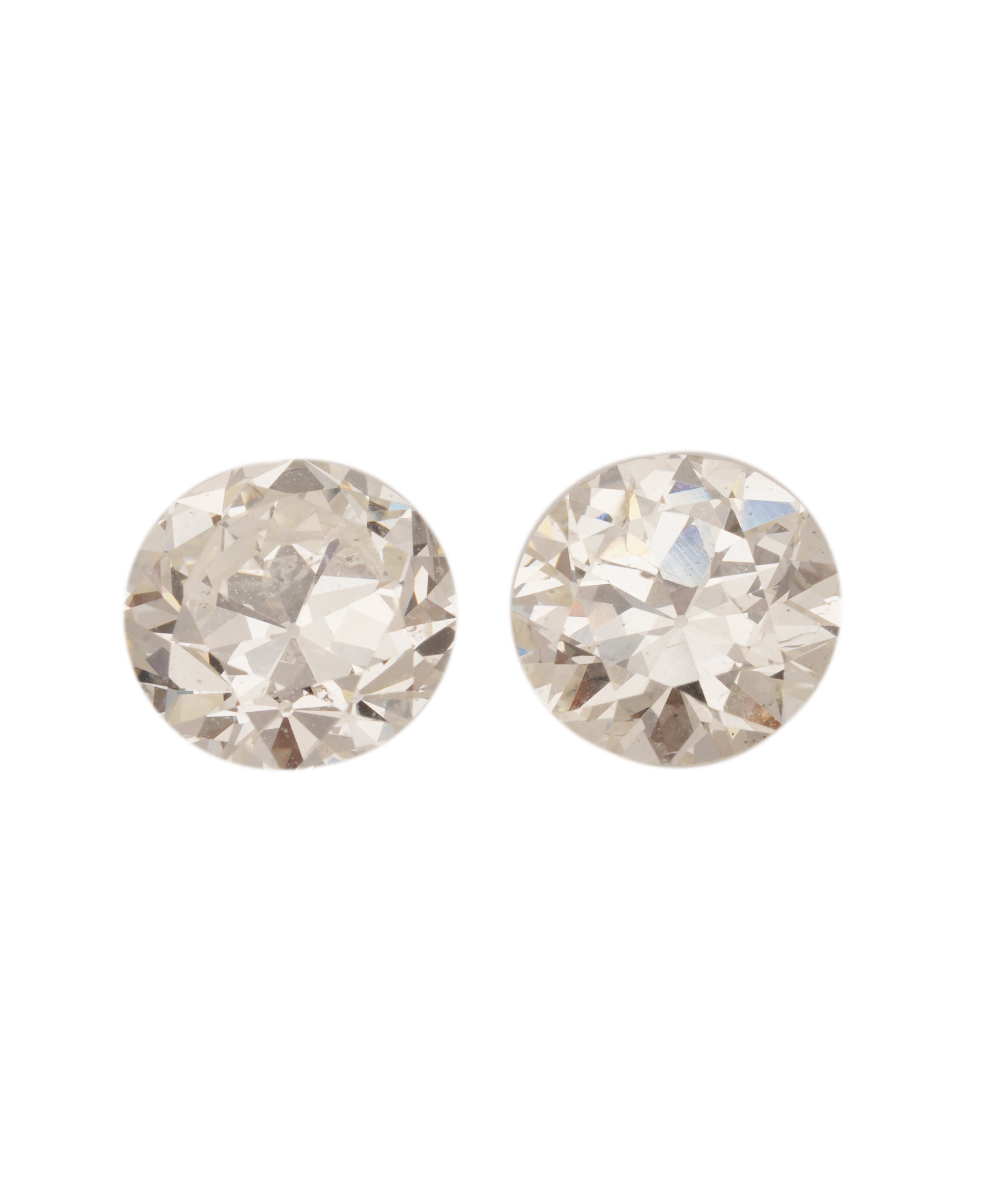 2.03CT OLD EROPEAN CUT G SI DIAMOND PAIR ANC1831