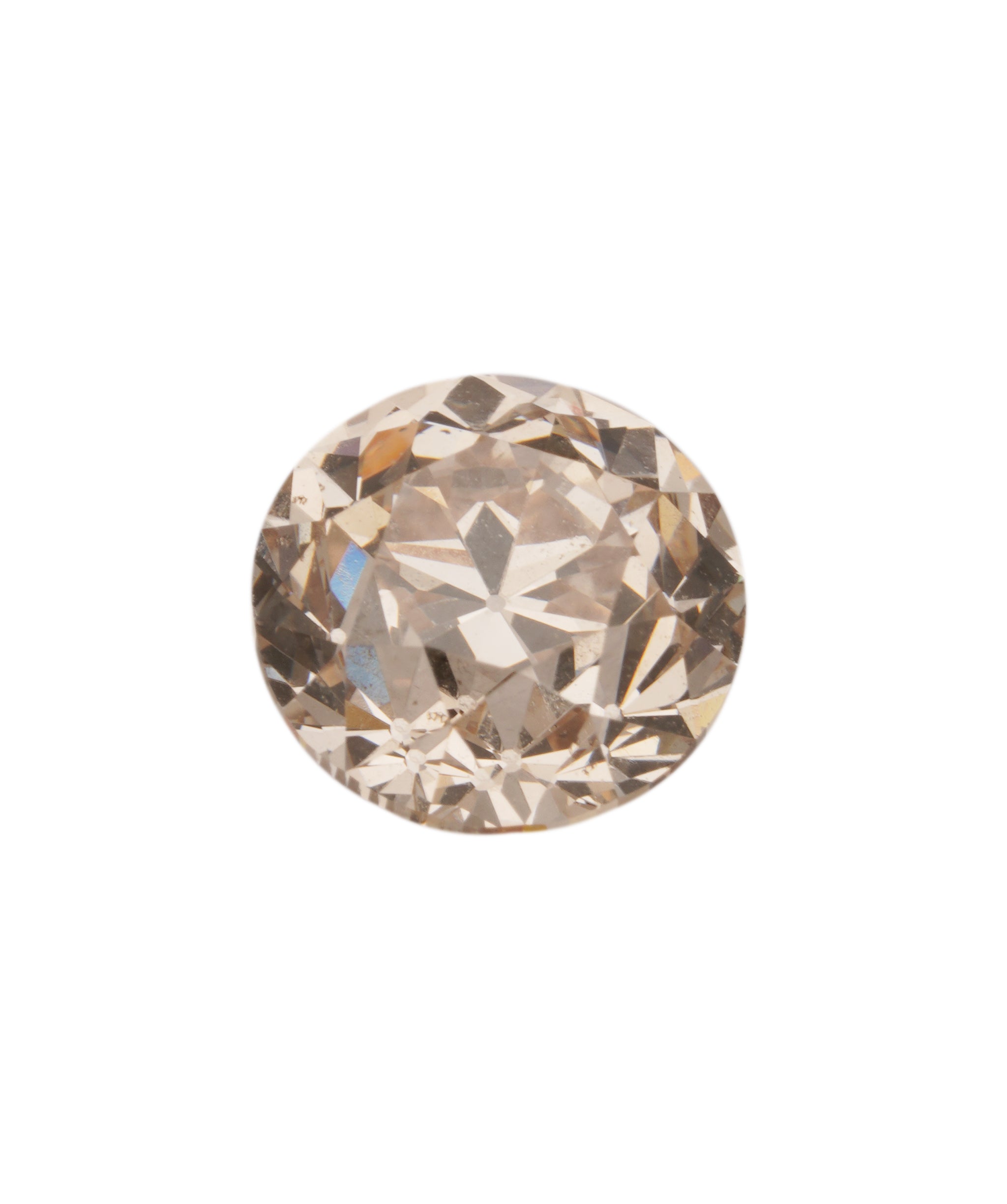 1CT ROUND OLD MINE EUROPEAN CUT PINK WHISPER DIAMOND ANC1834
