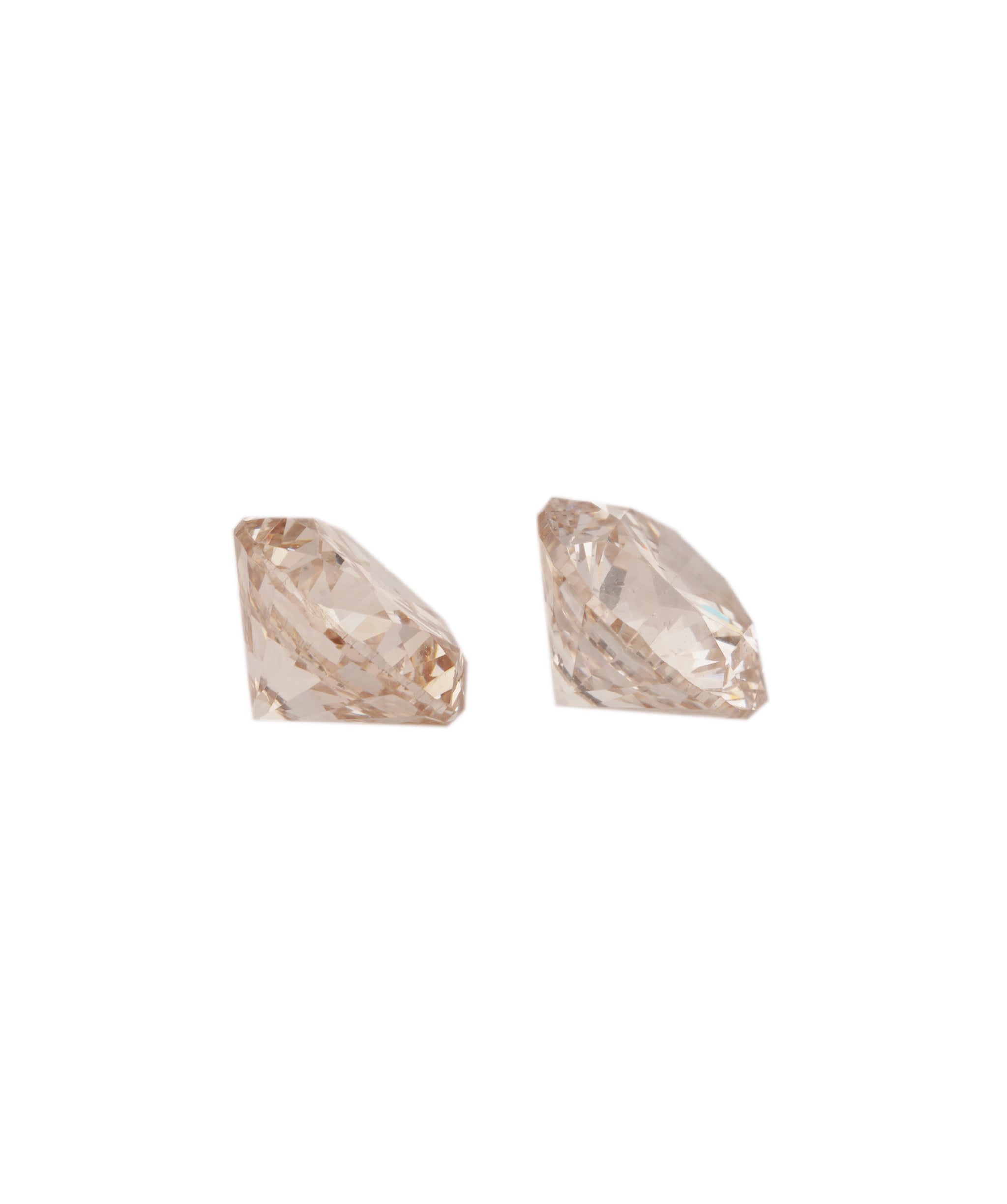 1.05ct PINK WHISPER ROUND DIAMOND PAIR ANC1795