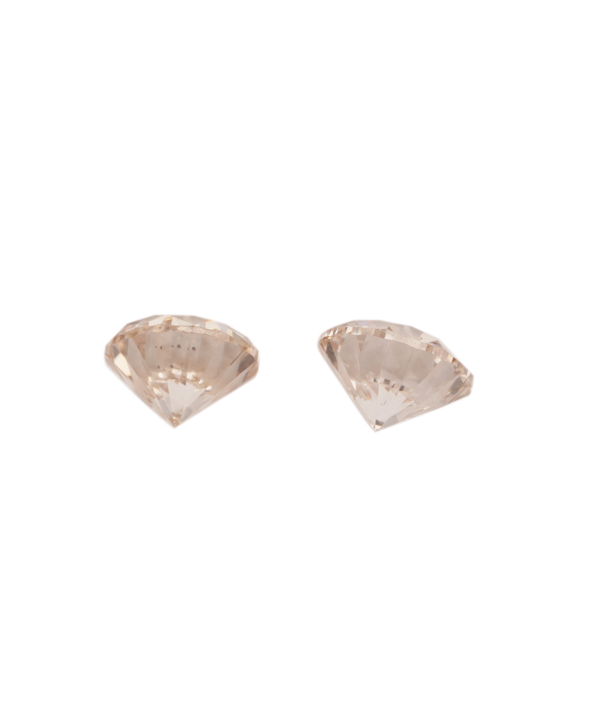1.05ct PINK WHISPER ROUND DIAMOND PAIR ANC1795