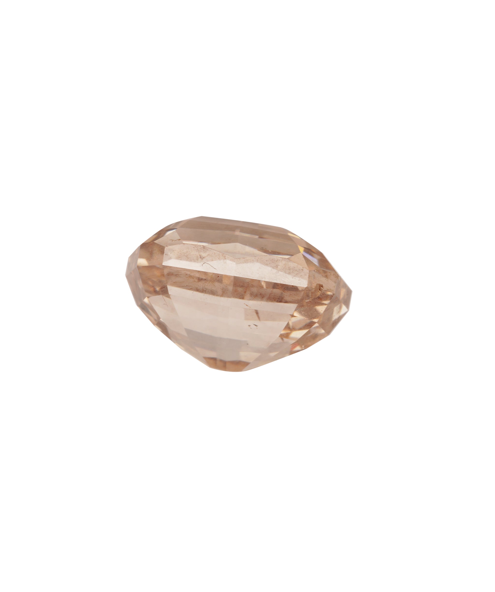 5ct RARE COGNAC WITH A HINT OF PINK  ANTIQUE STEP-CUT CUSSION DIAMOND ANC1798