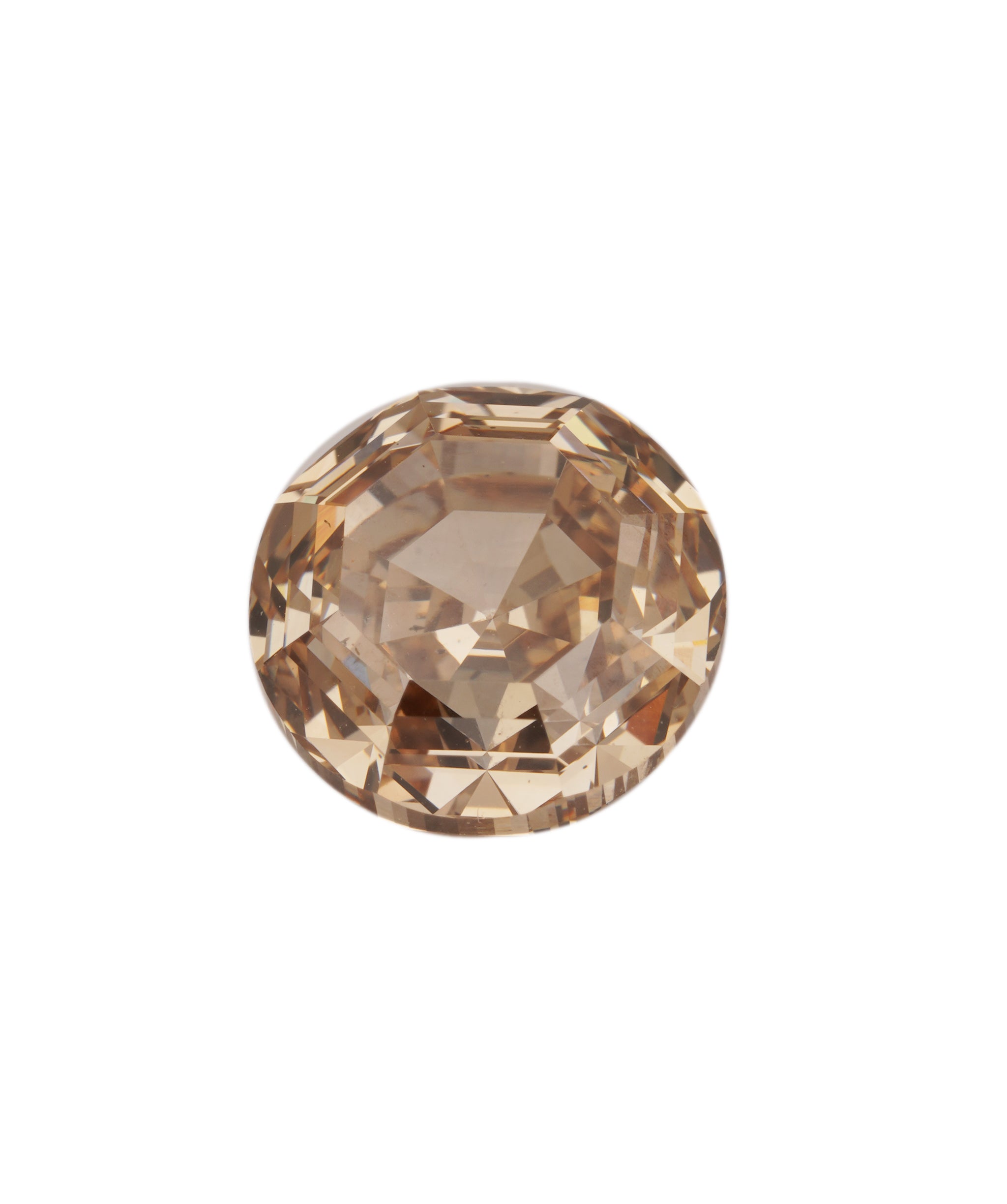 3.02ct PINK CHAMPAGNE ANTIQUE STEP CUT  DIAMOND ANC1811